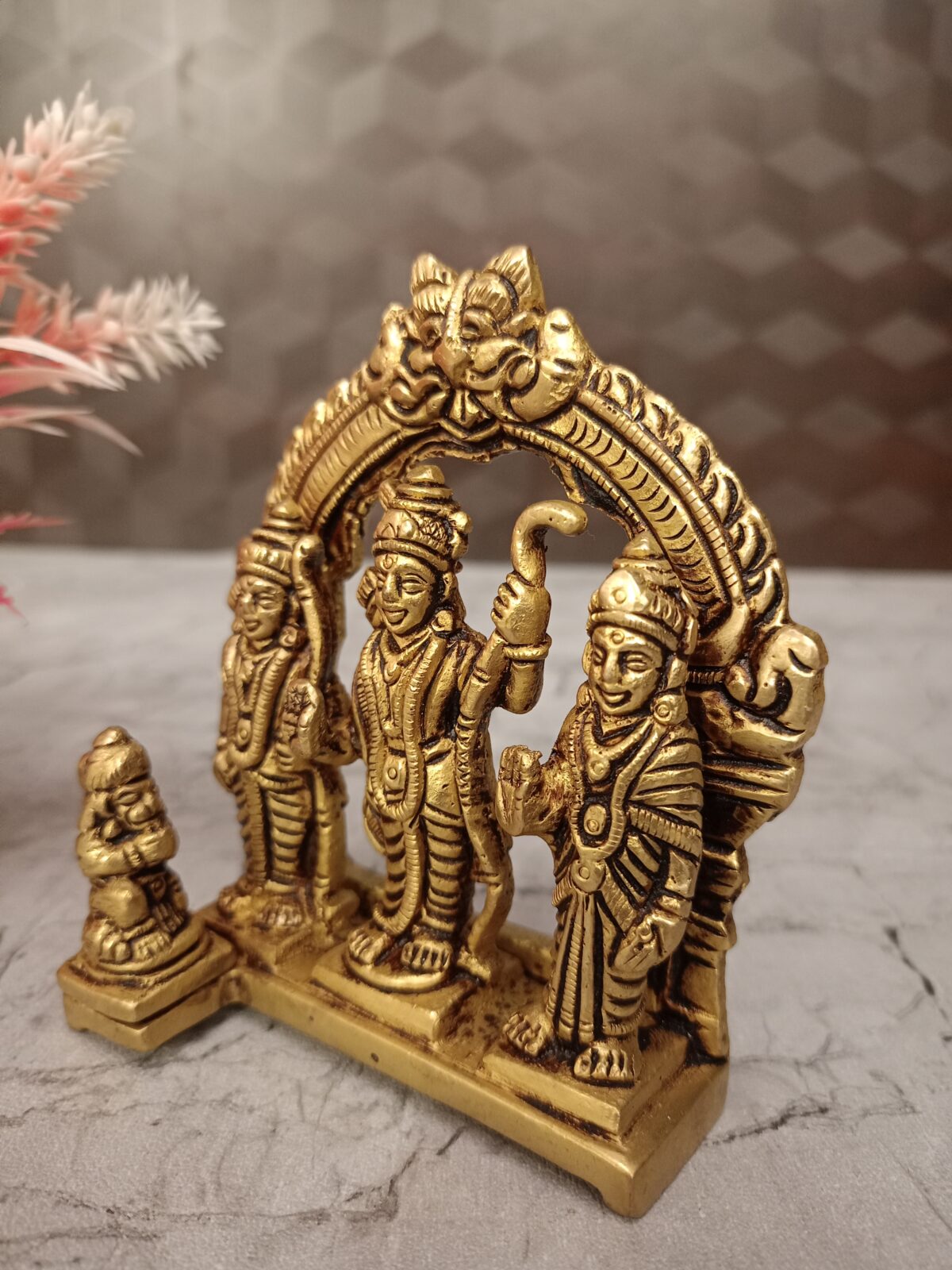 brass rama darbar idol pooja gift handcraft idol vgocart coimbatore india1 scaled