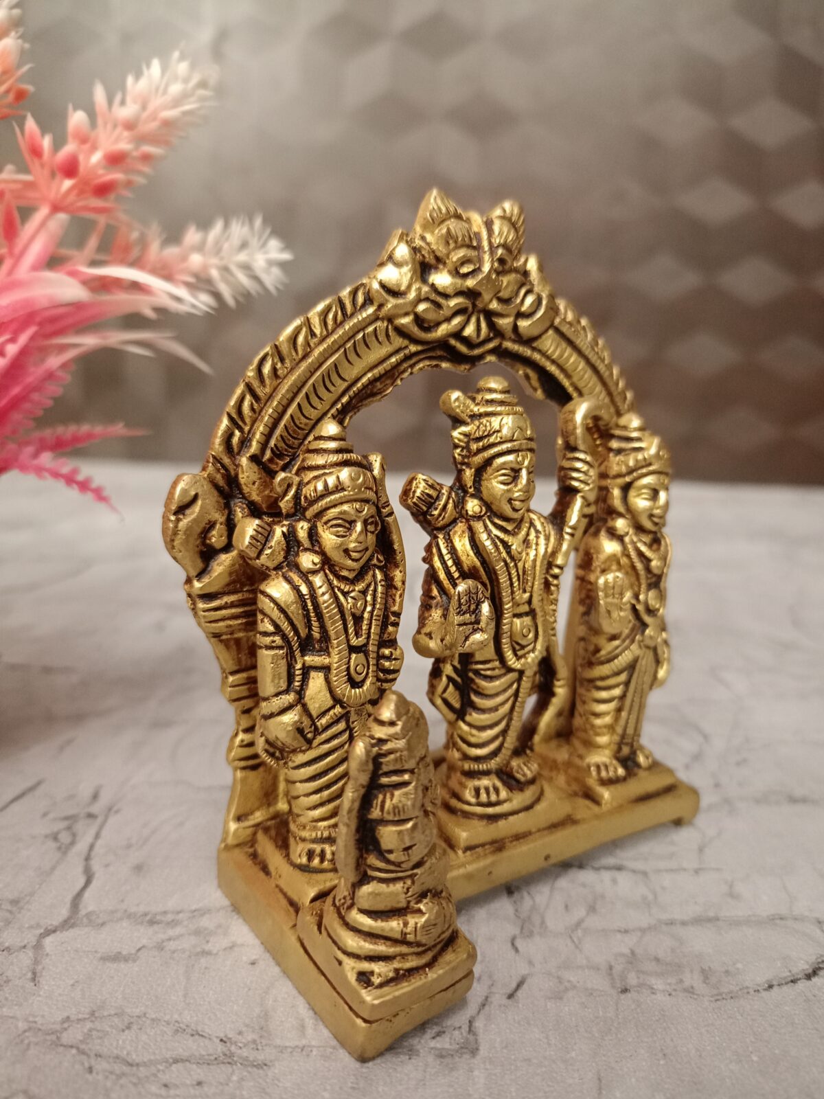 brass rama darbar idol pooja gift handcraft idol vgocart coimbatore india2 scaled