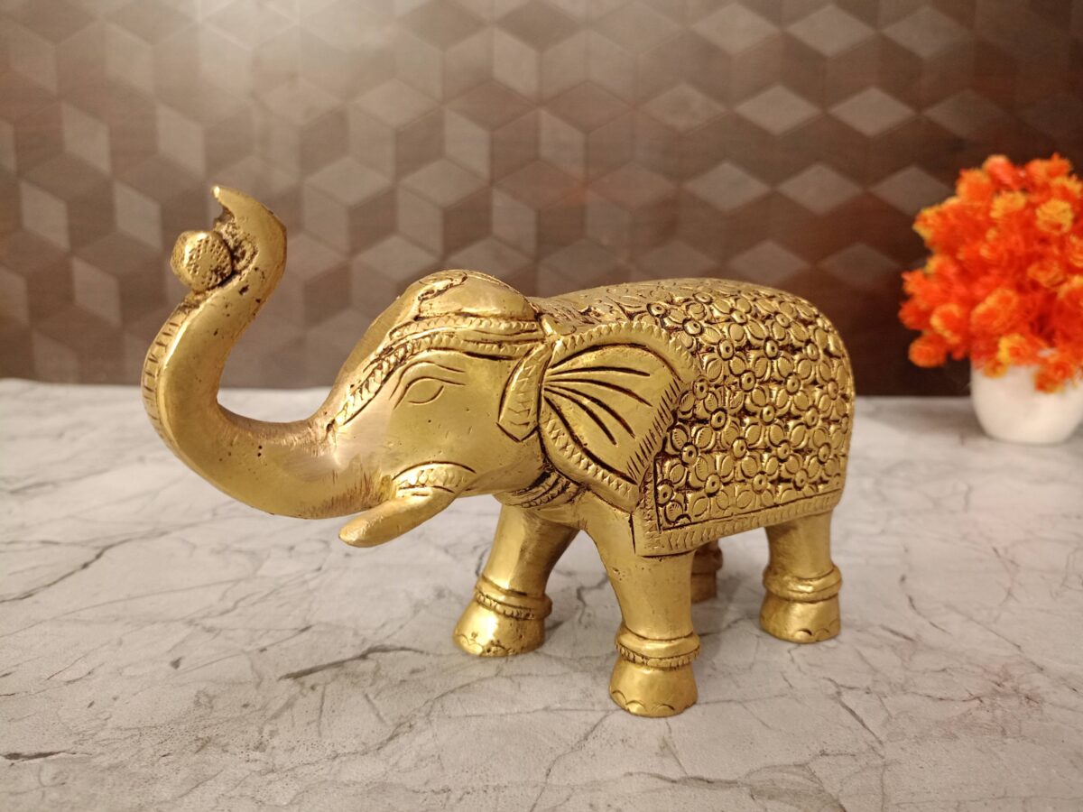 brass elephant idol pooja gift vgocart coimbatore india scaled