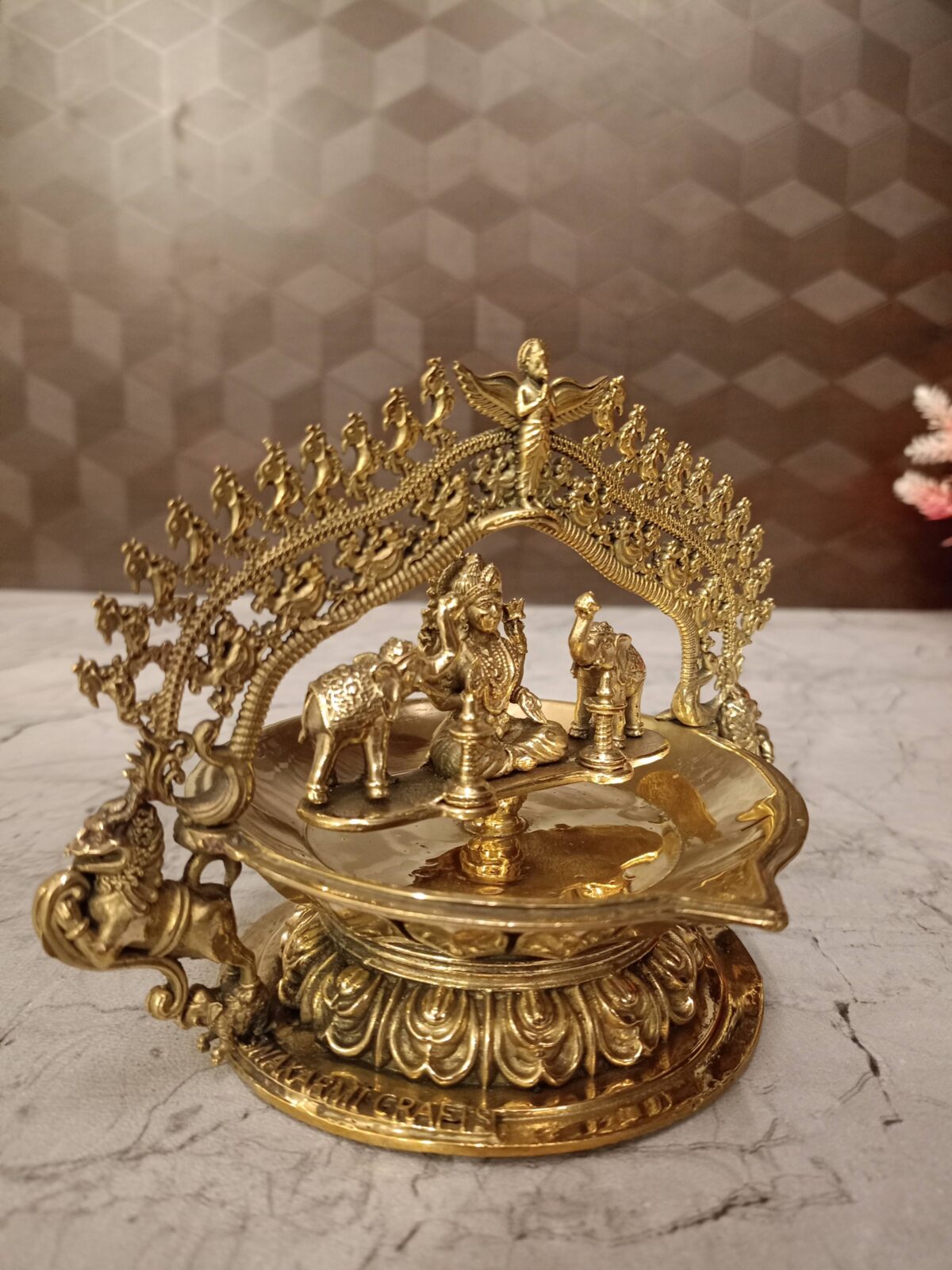 brass gajalakshmi idol pooja gift arch vgocart coimbatore india2 scaled