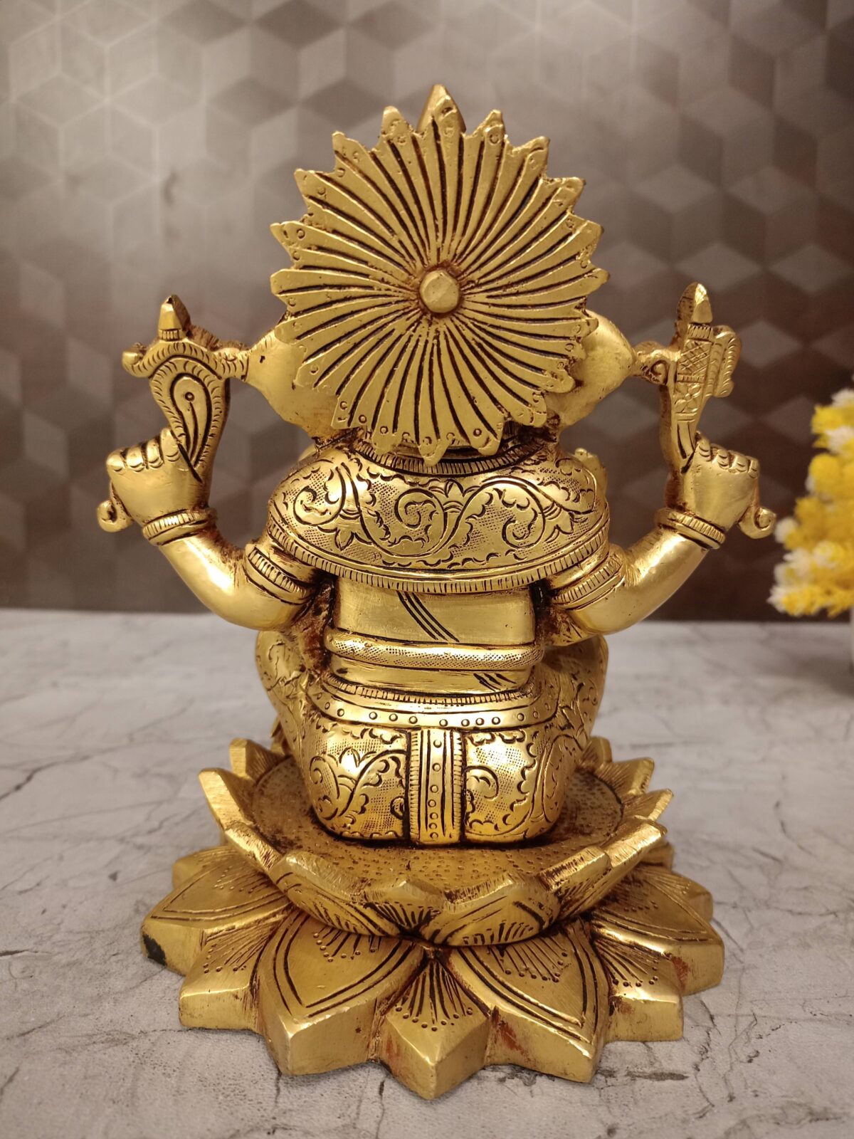 brass ganesha idol pooja gift antique vgocart coimbatore india scaled