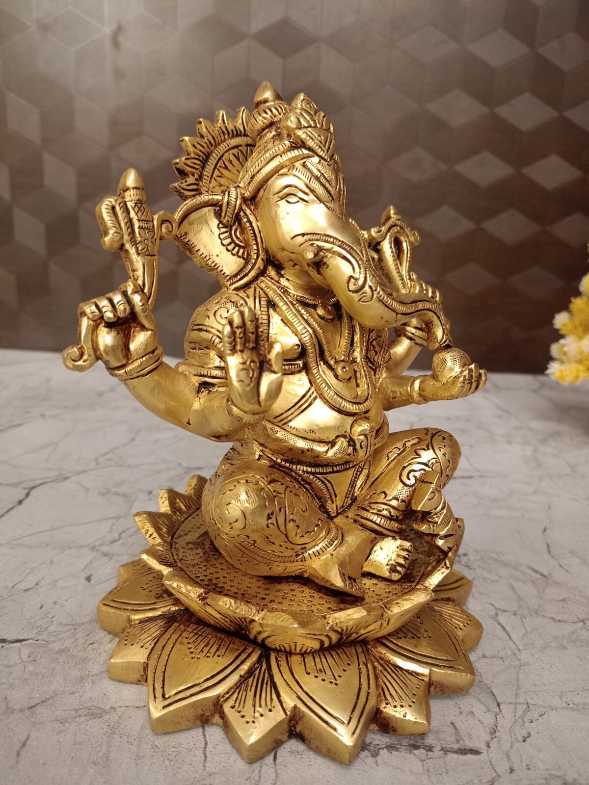 brass ganesha idol pooja gift antique vgocart coimbatore india1 scaled