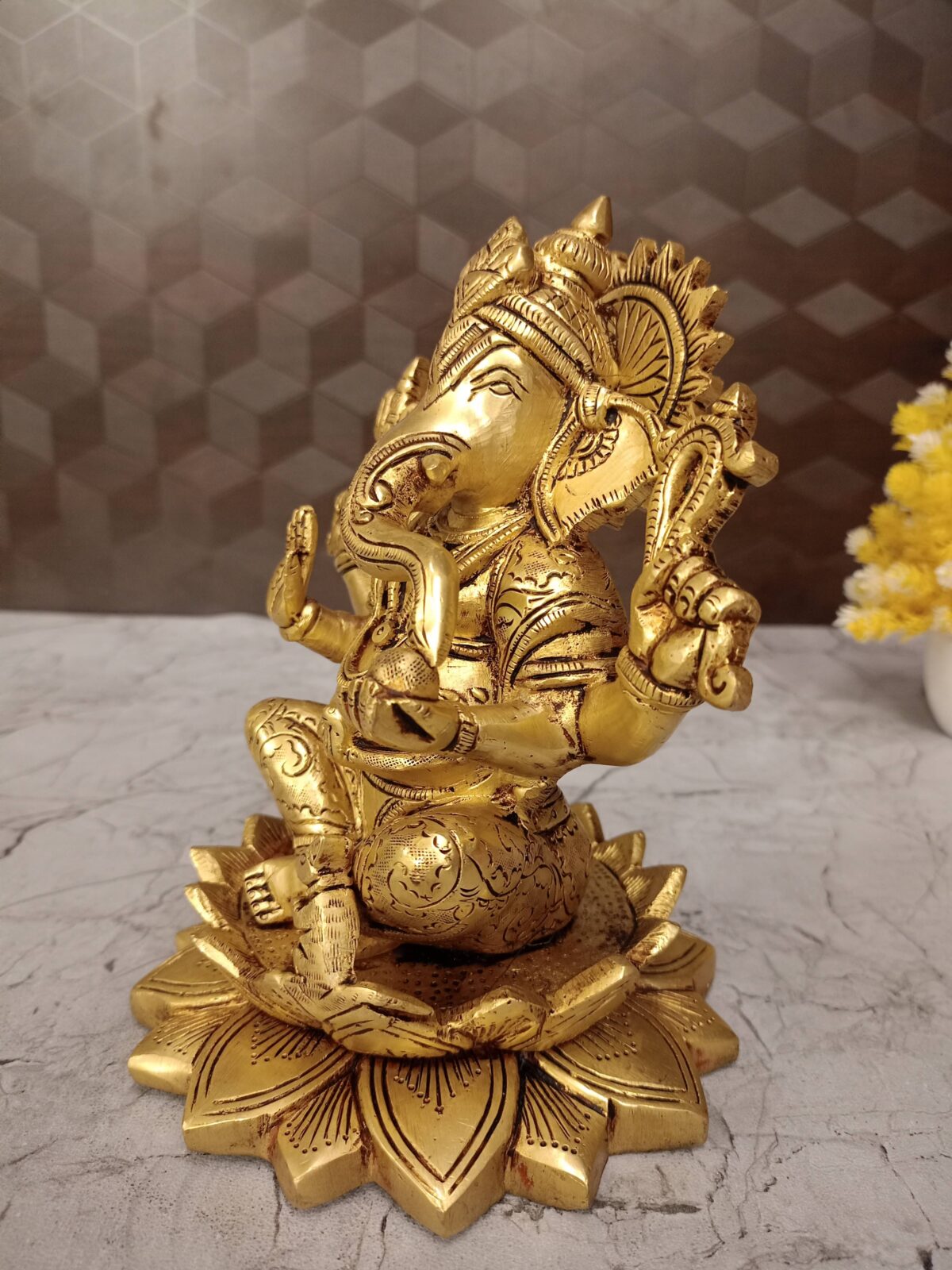 brass ganesha idol pooja gift antique vgocart coimbatore india2 scaled