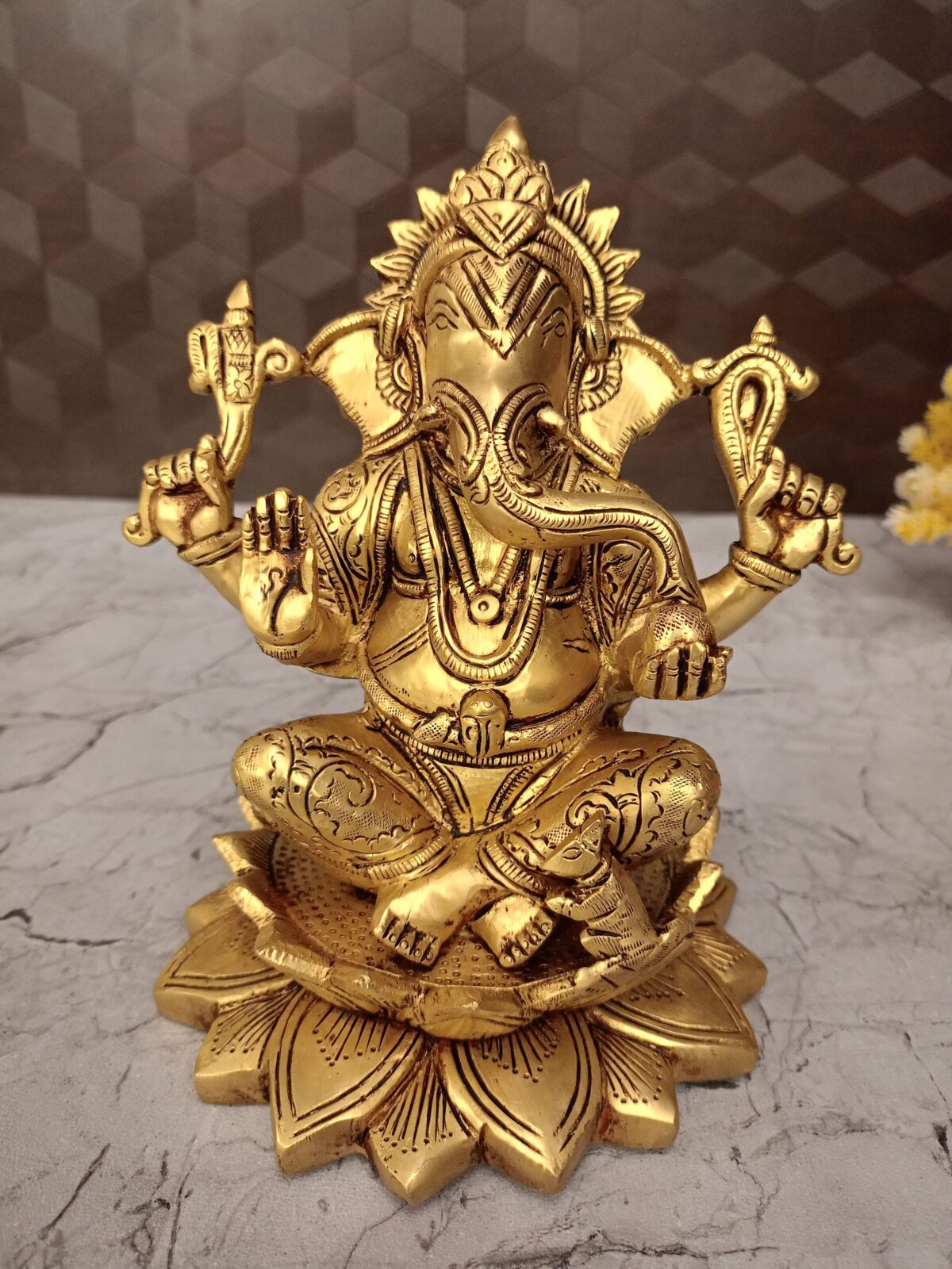 brass ganesha idol pooja gift antique vgocart coimbatore india4 scaled