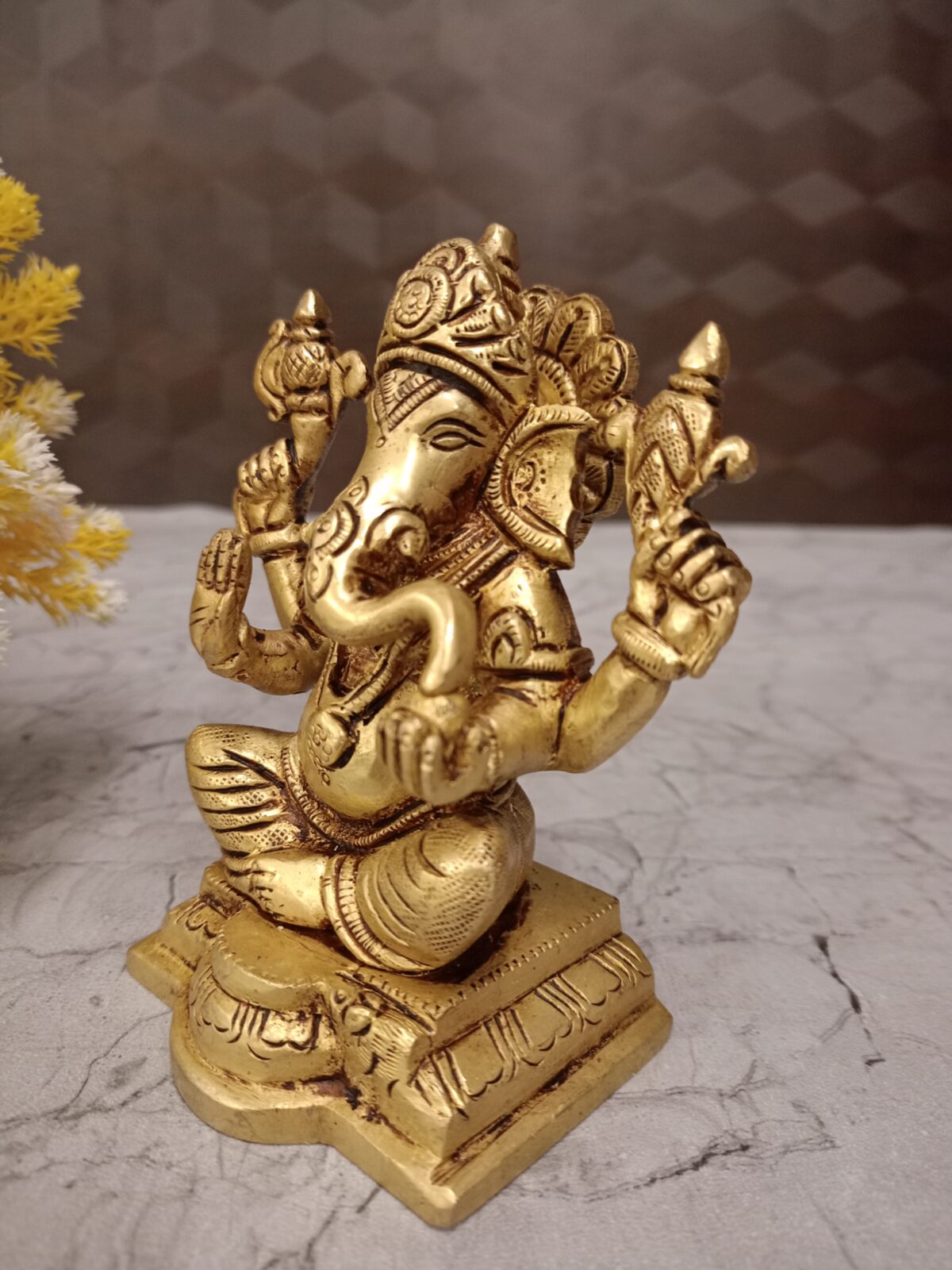 brass ganesha statue pooja vgocart coimbatore india1 scaled