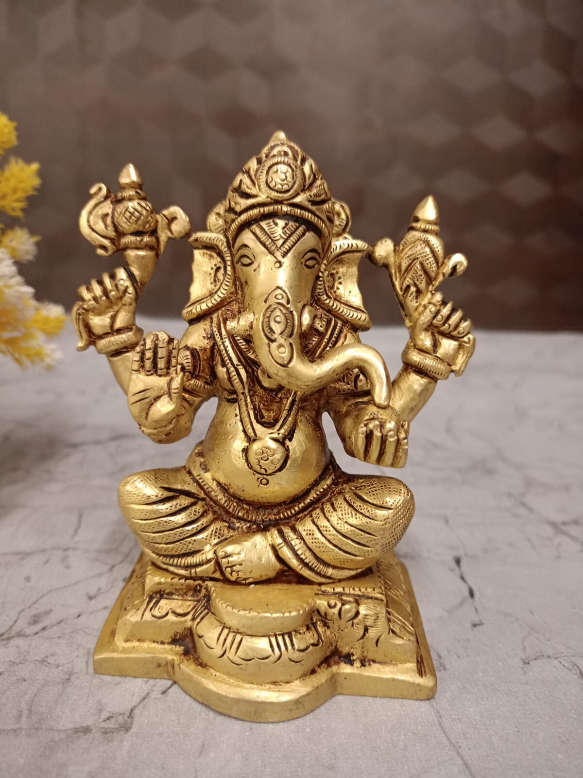 brass ganesha statue pooja vgocart coimbatore india3 scaled