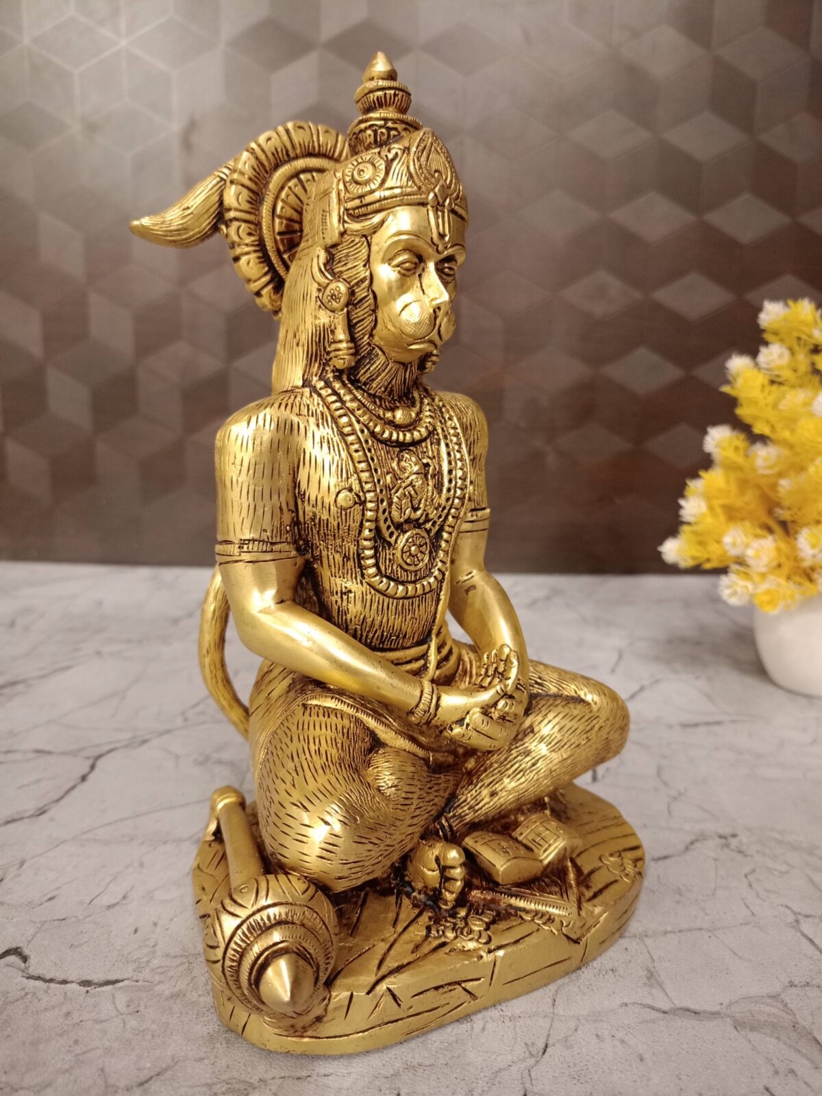 brass hanuman idol pooja gift handcraft vgocart coimbatore india2 scaled