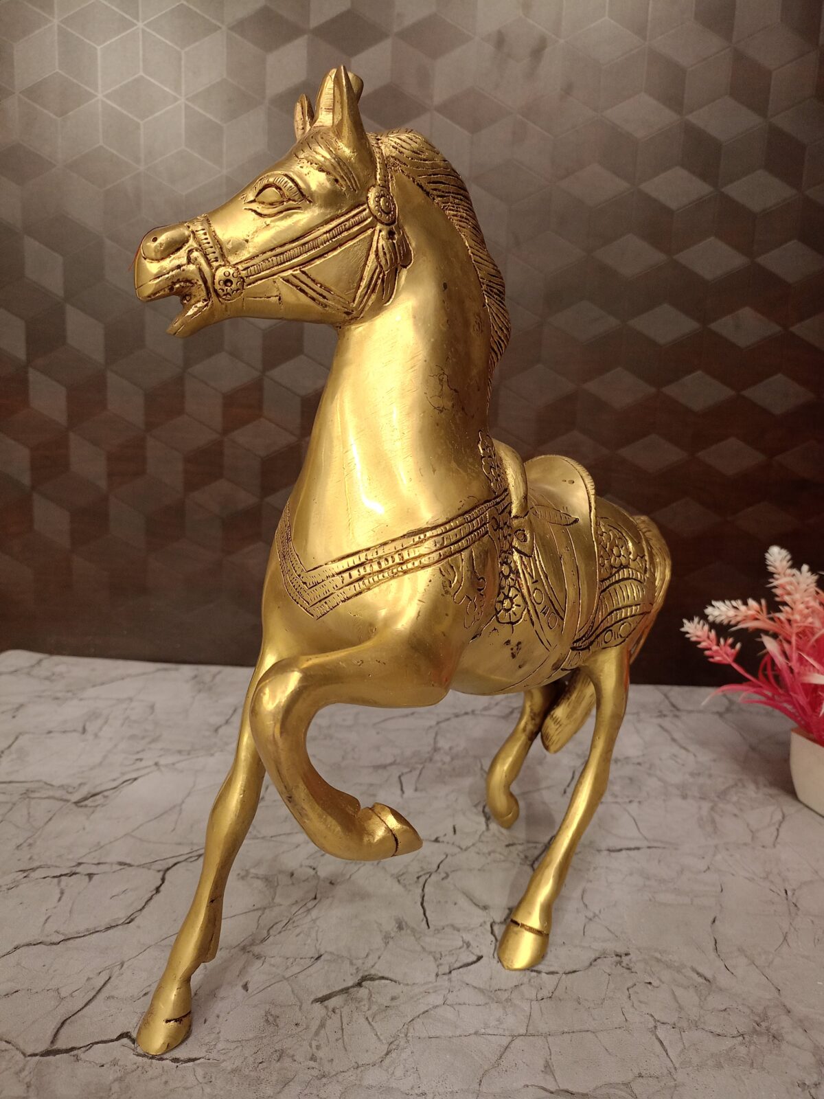 brass horse idol pooja gift vgocart coimbatore india scaled