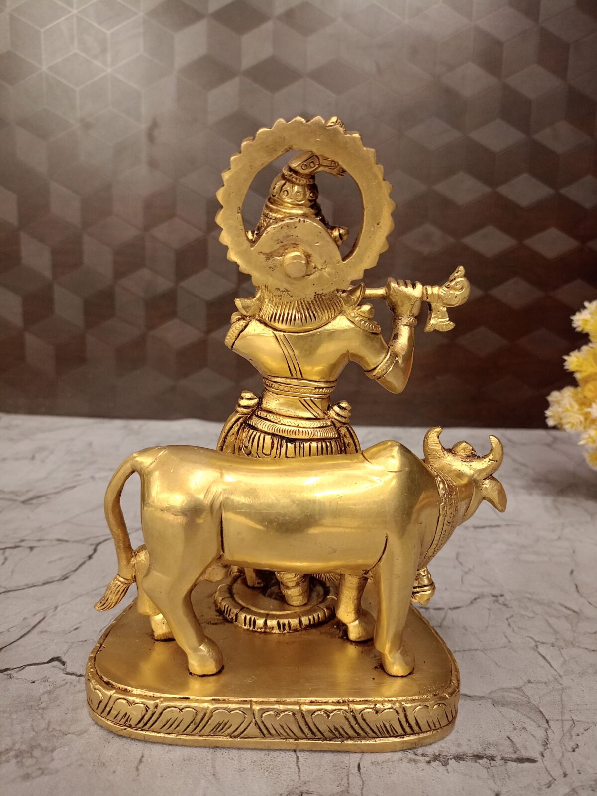 brass krishna idol cow pooja gift coimbatore india2 scaled