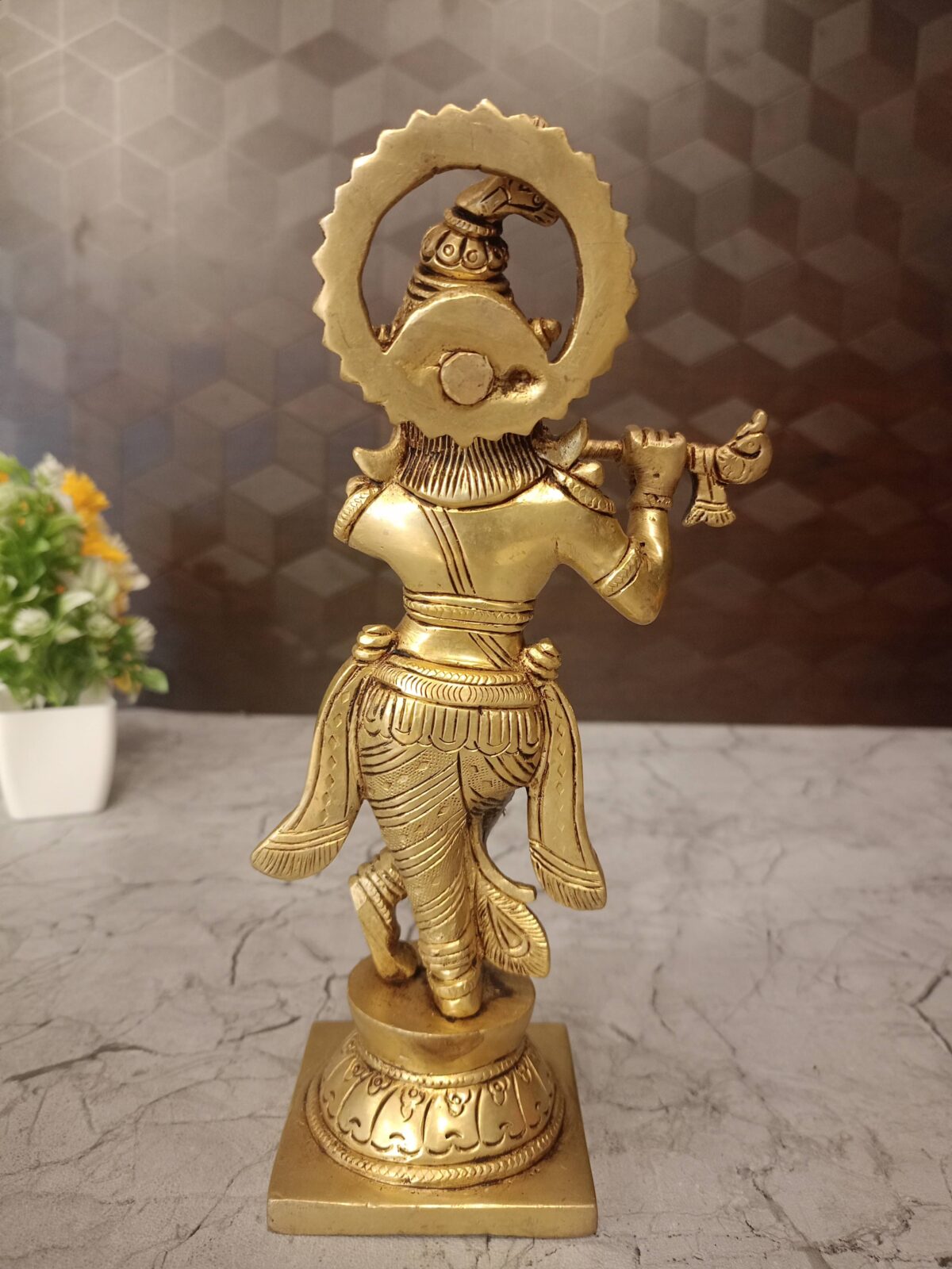 brass krishna idol pooja gift antique handcraft vgocart coimbatore india scaled