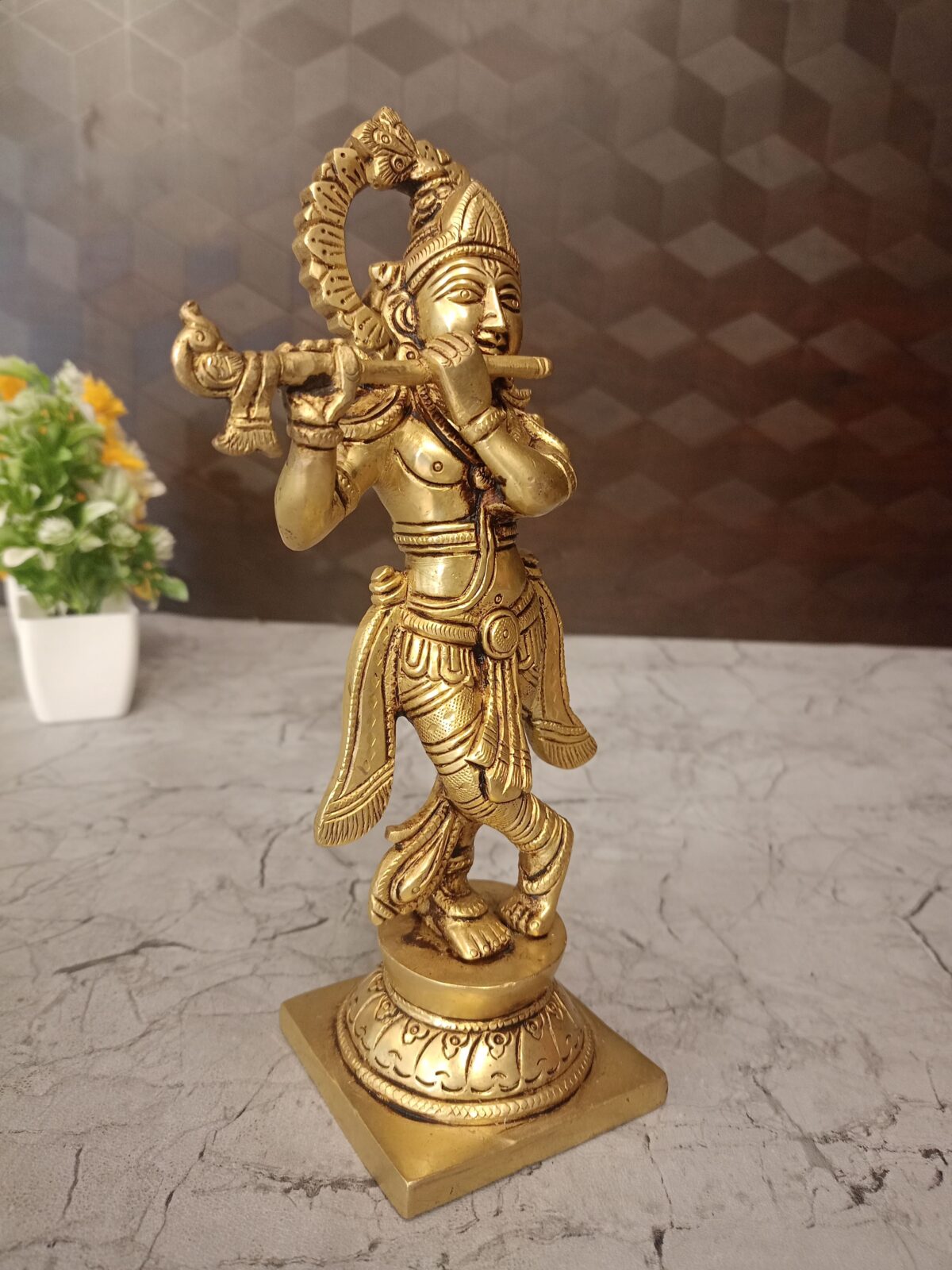 brass krishna idol pooja gift antique handcraft vgocart coimbatore india1 scaled