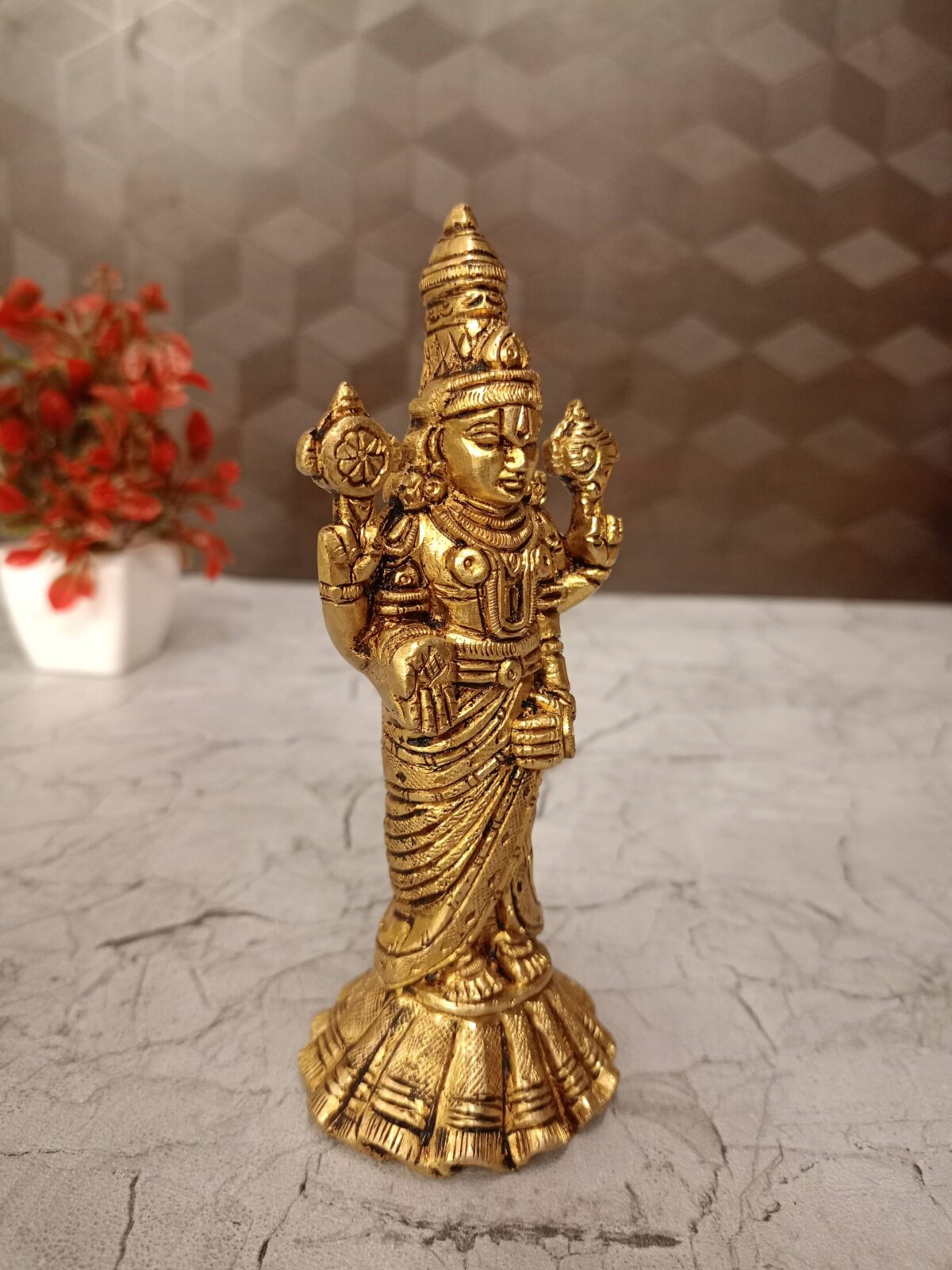 brass perumal idol pooja gift antique handcraft idol vgocart coimbatore india1 scaled