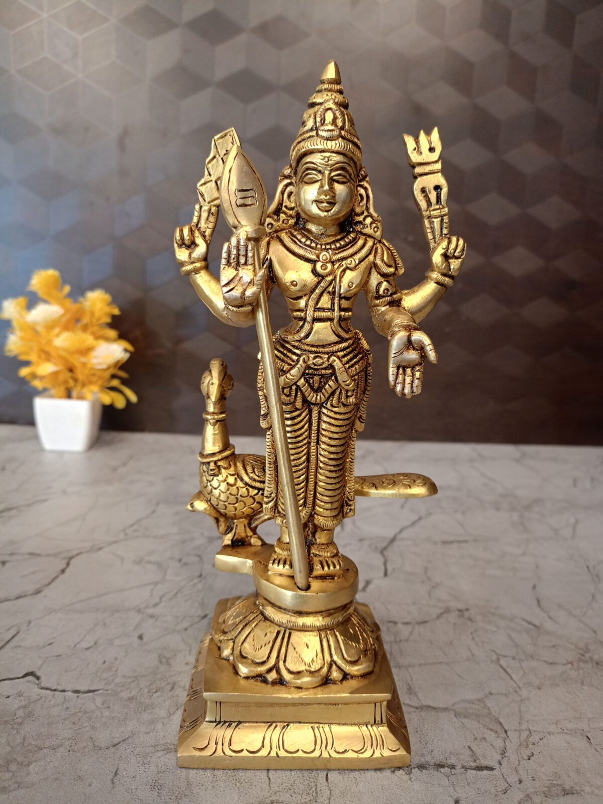 brass superfine murugan statue pooja gift antique vgocart coimbatore india4 scaled