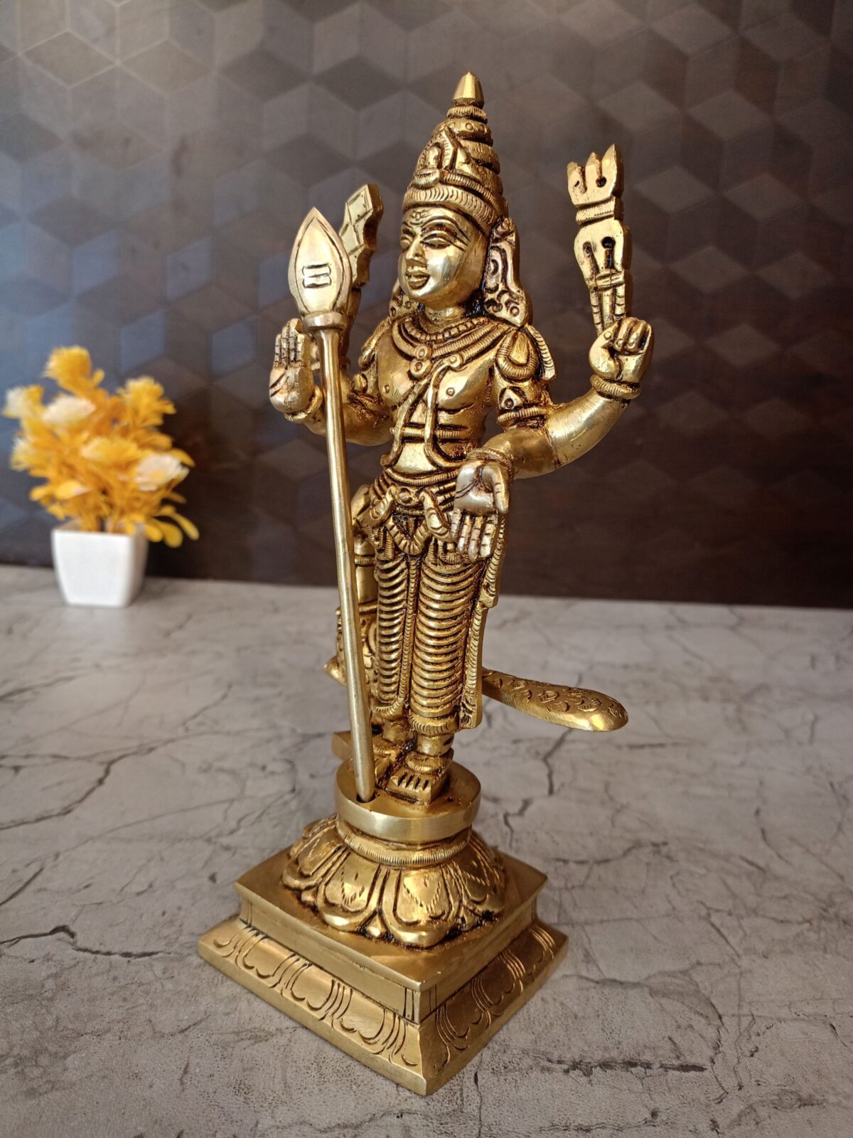 brass superfine murugan statue pooja gift antique vgocart coimbatore india5 scaled