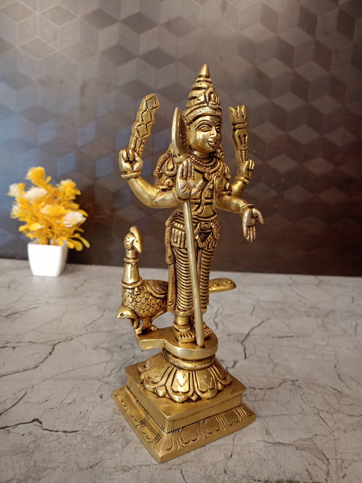 brass superfine murugan statue pooja gift antique vgocart coimbatore india6 scaled