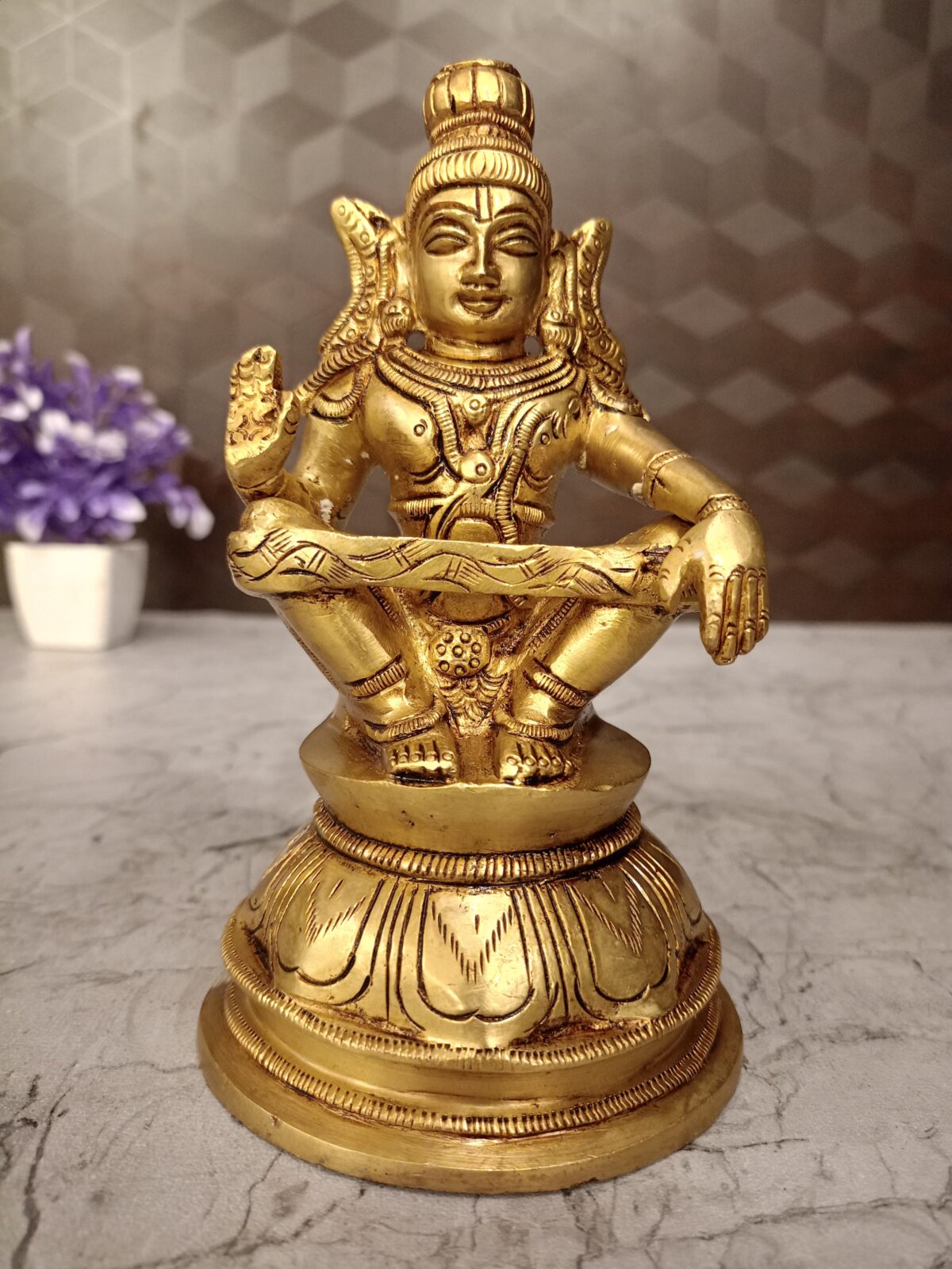 brass ayyapan idol pooja gift vgocart coimbatore india scaled