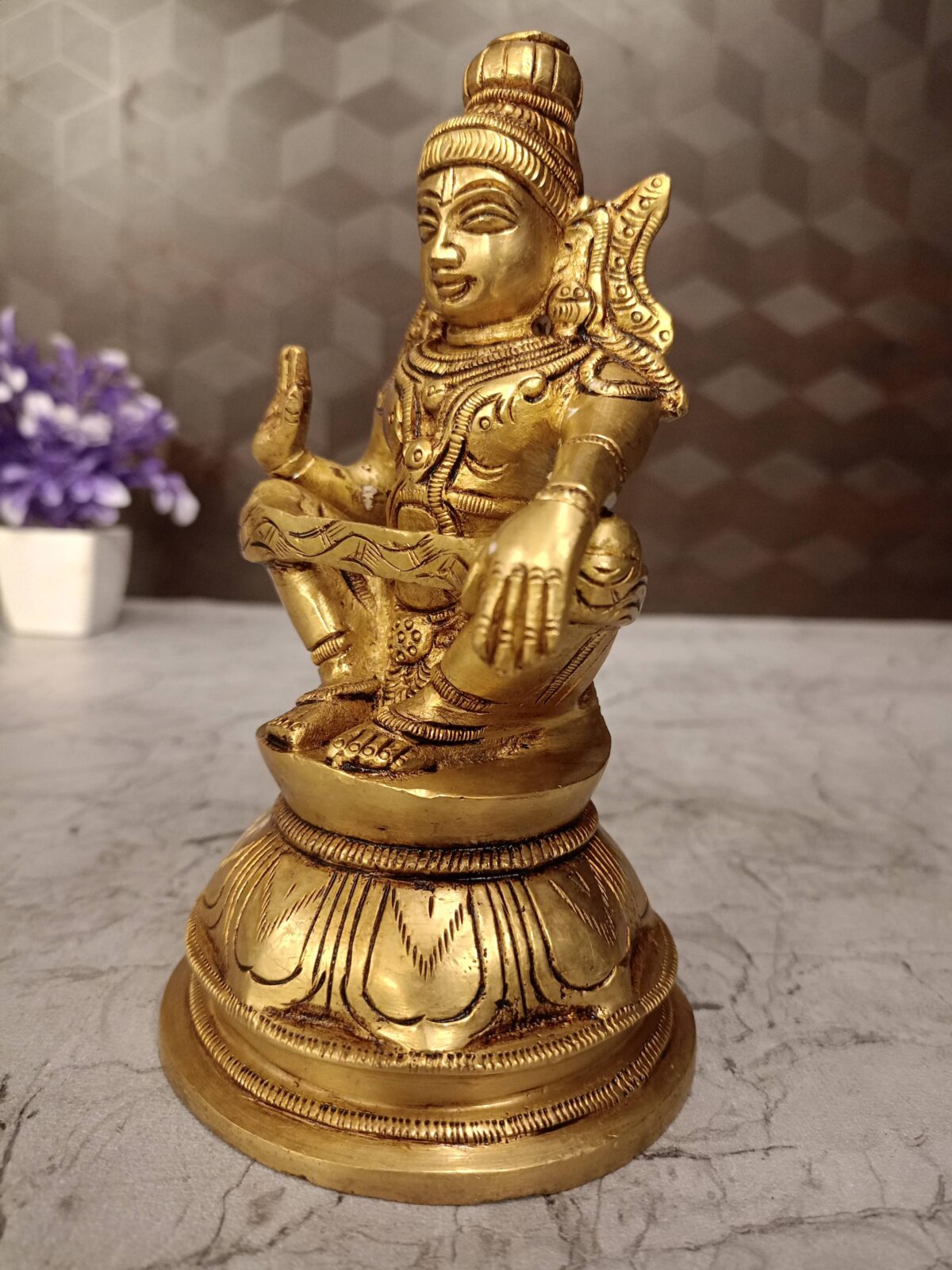 brass ayyapan idol pooja gift vgocart coimbatore india1 scaled