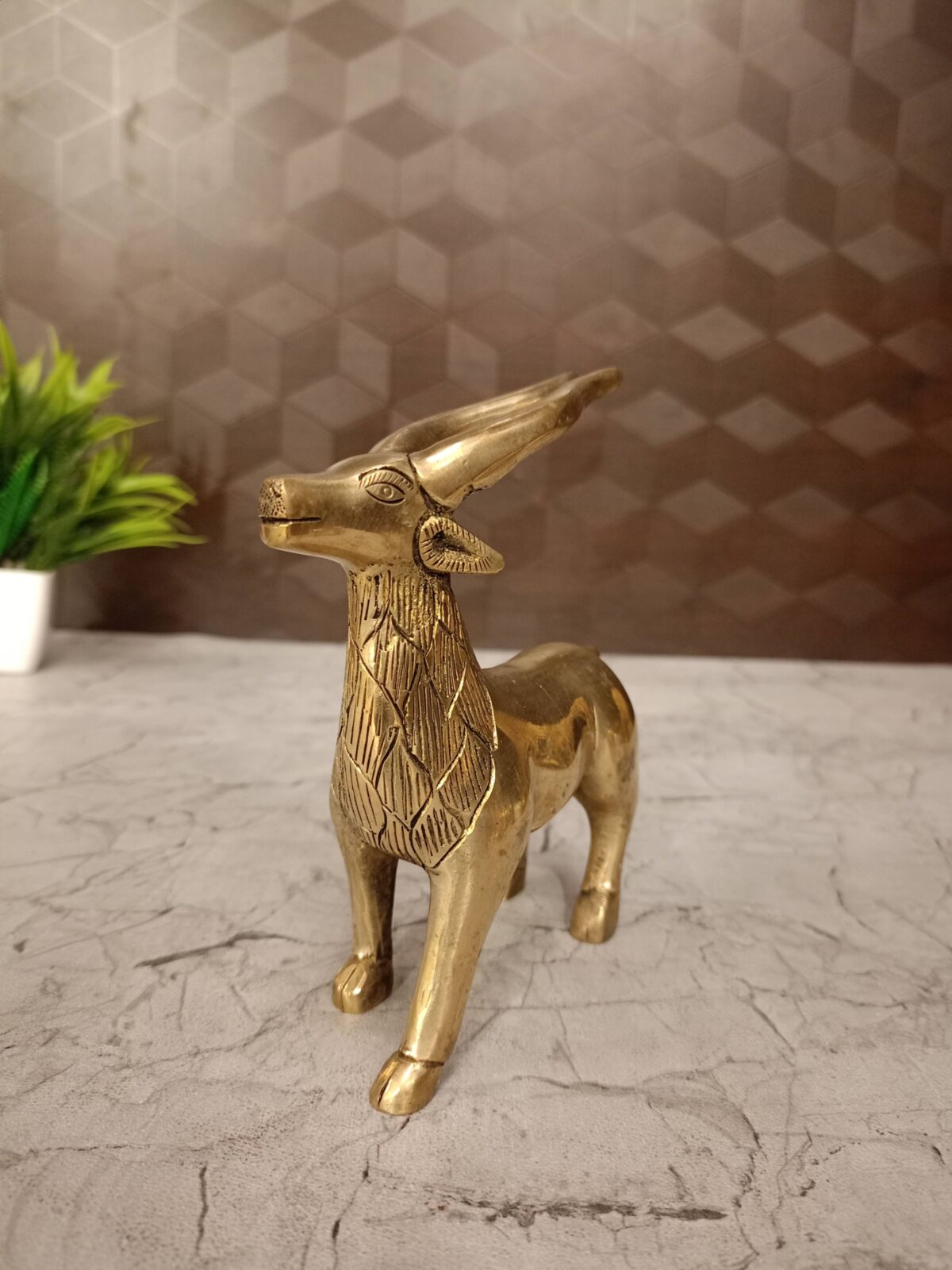 brass big deer gift home decor vgocart coimbatore india scaled