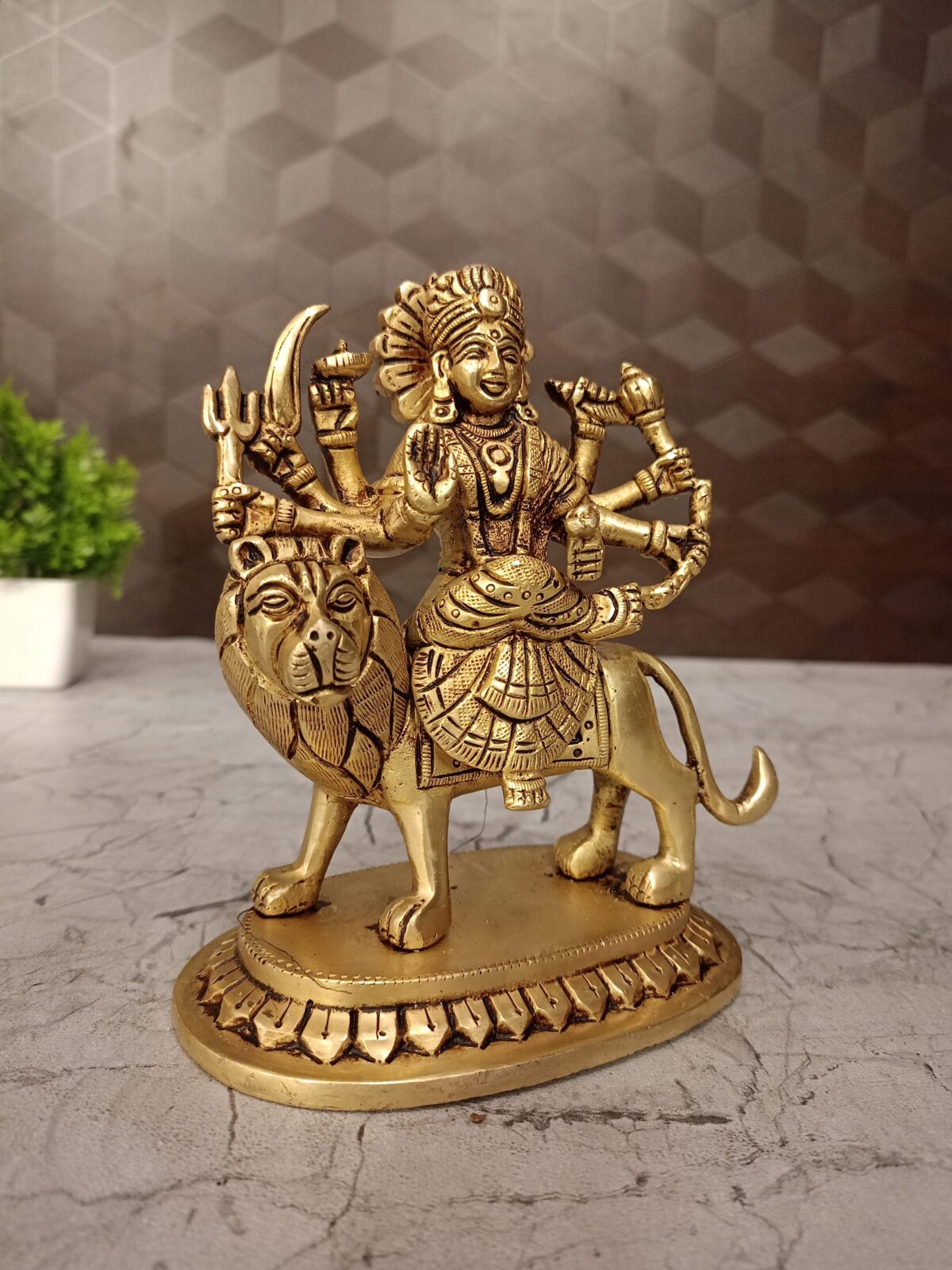 brass durgai amman idol pooja gift coimbatore india scaled