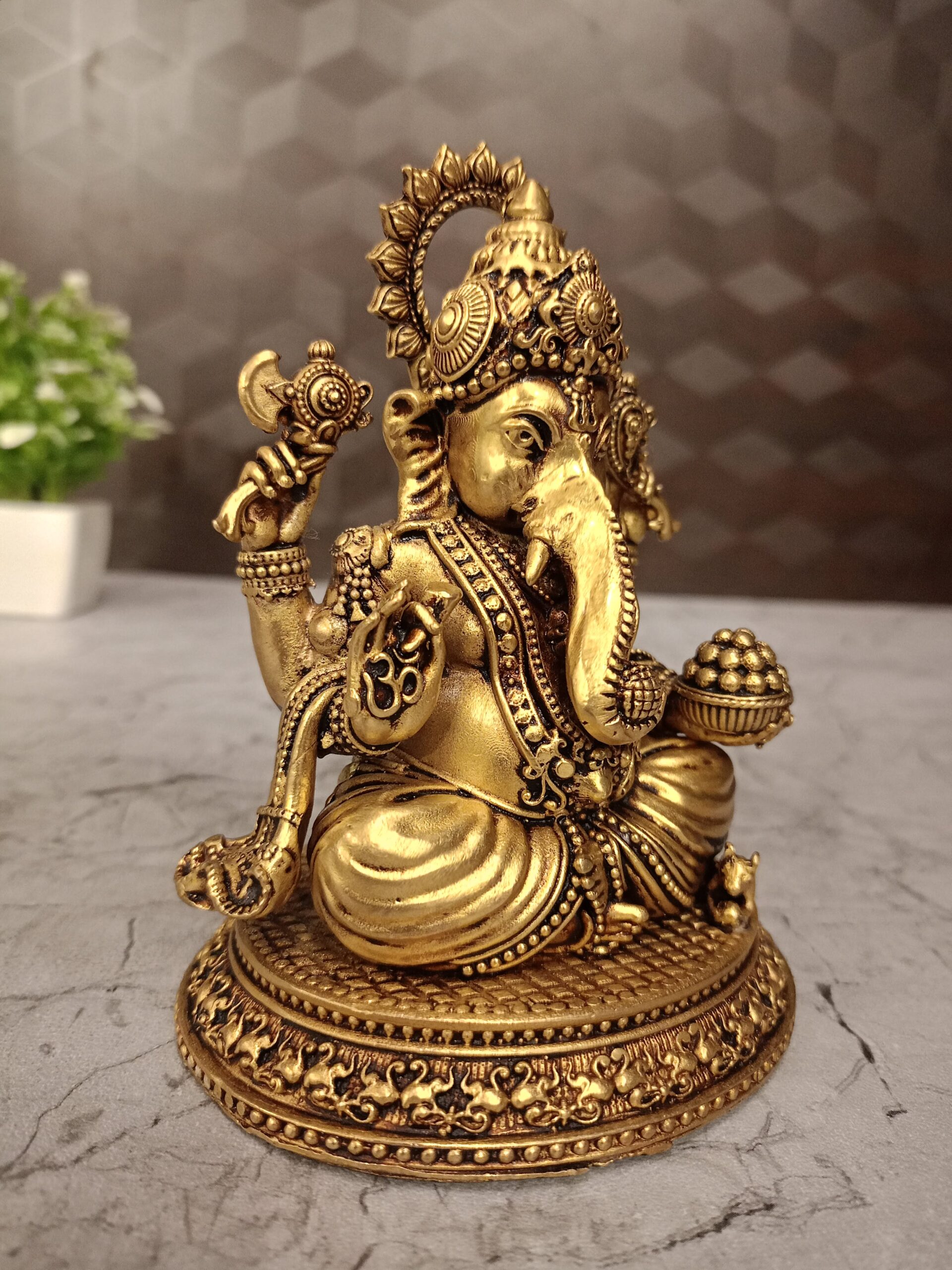 Buy Brass Fine Craft Ganesha Statue For Pooja Gift Brass God