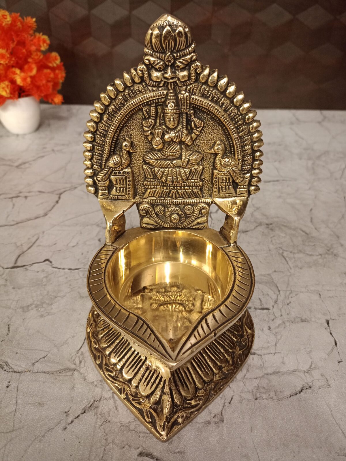 brass kamakshi diya for pooja gift vgocart coimbatore india5 scaled