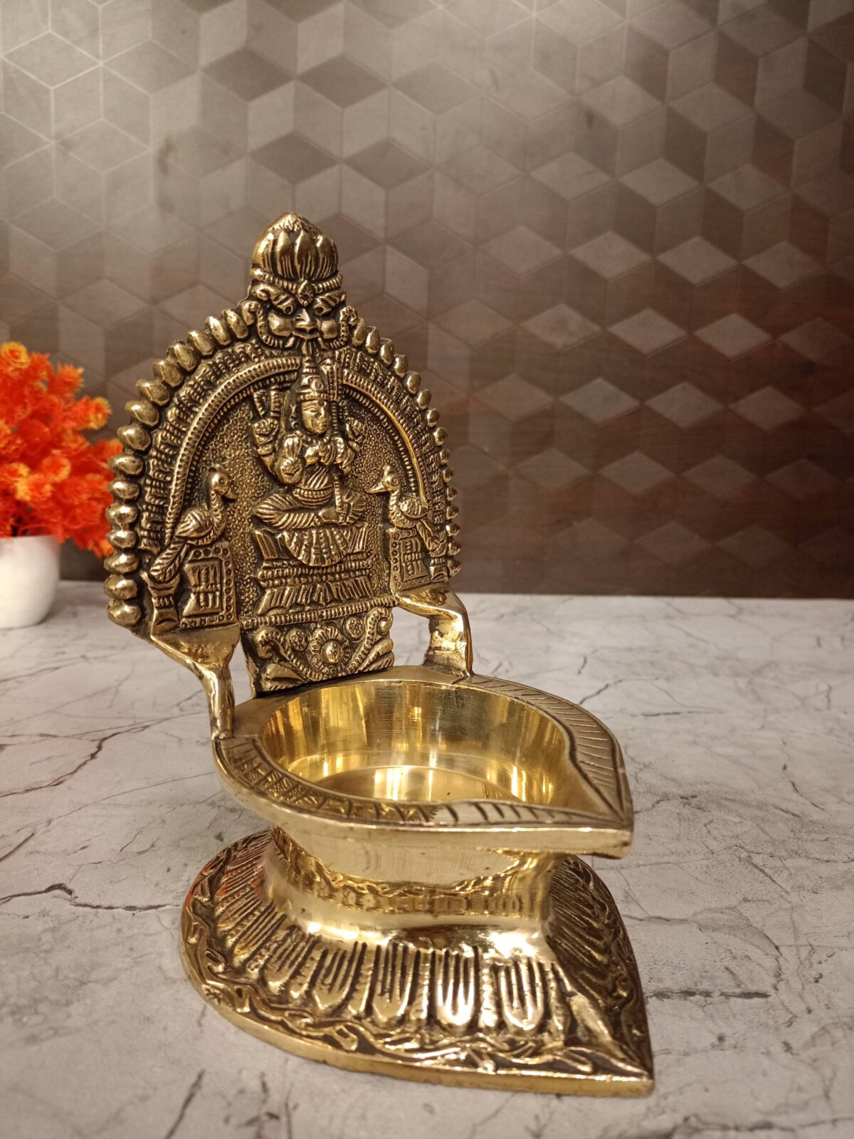 brass kamakshi diya for pooja gift vgocart coimbatore india7 scaled