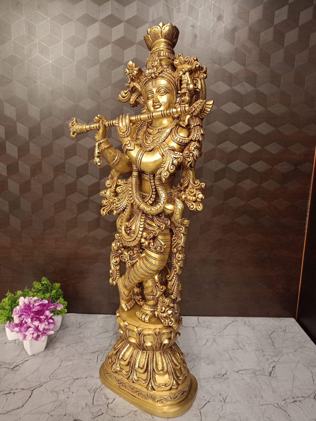 brass krishnar idol pooja gift home decor vgocart coimbatore india scaled