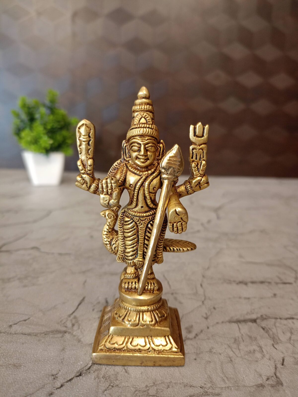 brass murugan idol pooja gift vgocart coimbatore india scaled