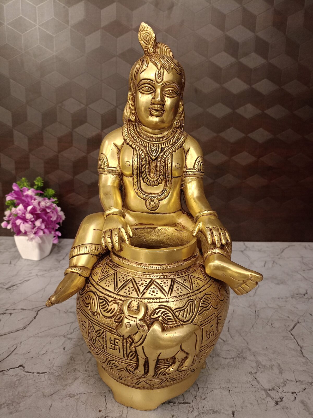 brass pot krishna idol pooja gift vgocart coimbatore india scaled