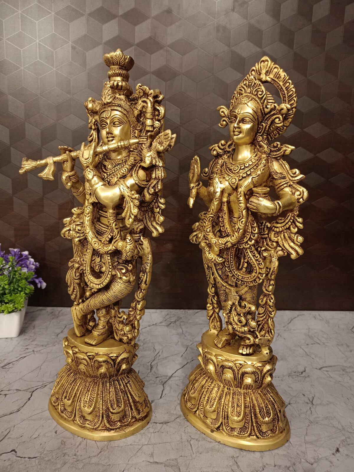 brass radha krishna idol pooja gift vgocart coimbatore india1 scaled