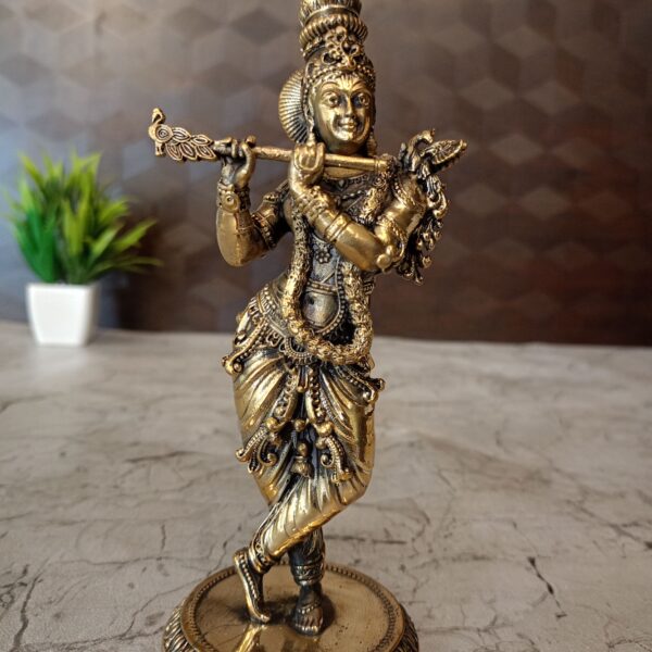 brass fine krishna idol pooja gift vgocart coimbatore india