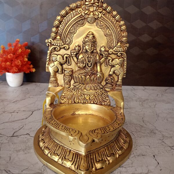 Buy Brass Big Lakshmi Diya 10"