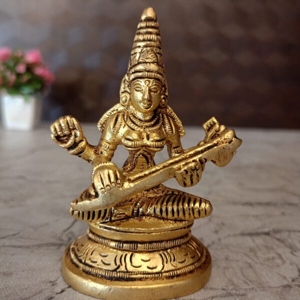 Buy Brass Saraswathi Statue 3.5"