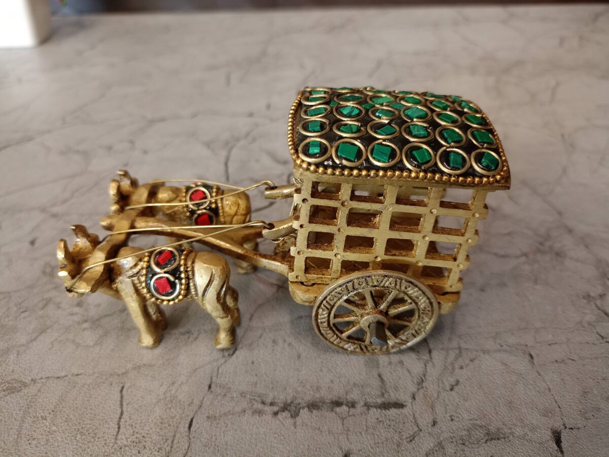 brass stone bullockcart gift home decor vgocart coimbatore india5 scaled