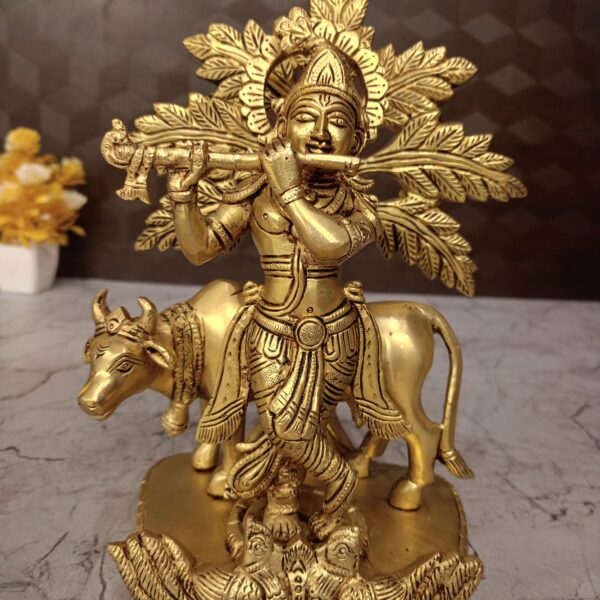 brass tree krishna idol pooja gift vgocart coimbatore india3