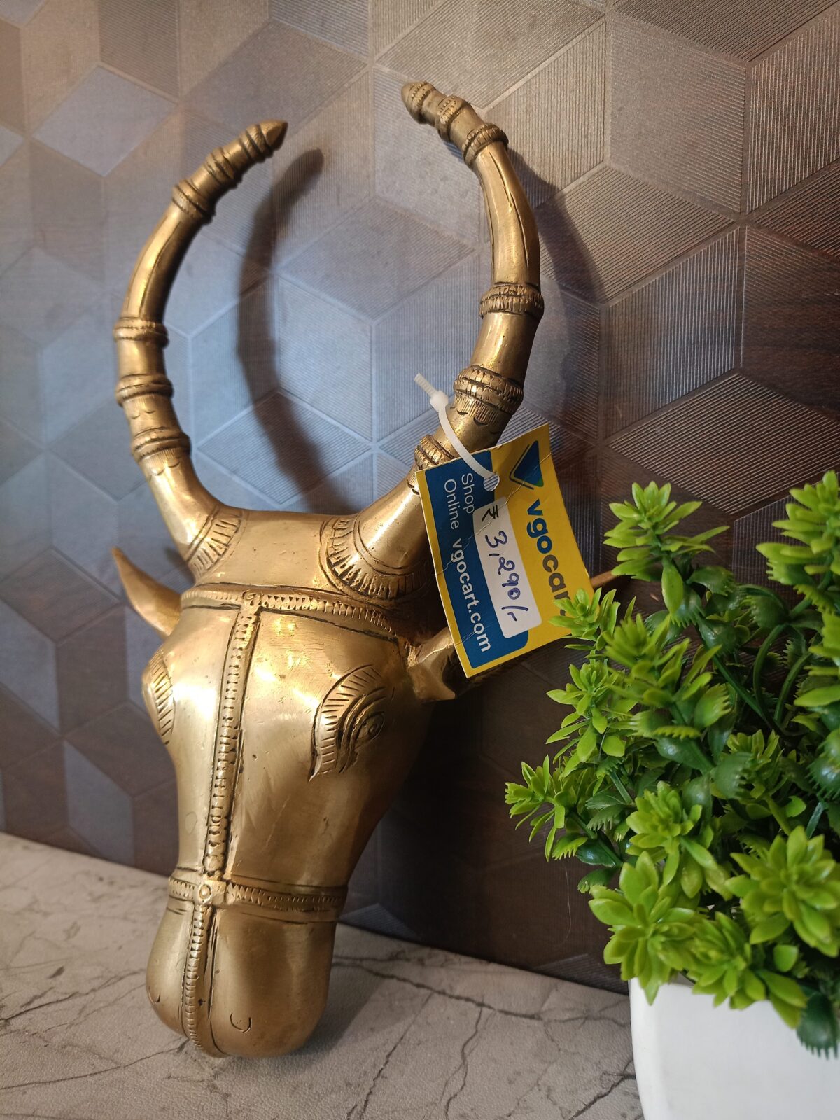 brass bull wall mount vgocart coimbatore india1 scaled