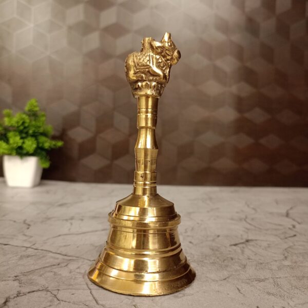 Brass Hand Pooja Bell 5.5"