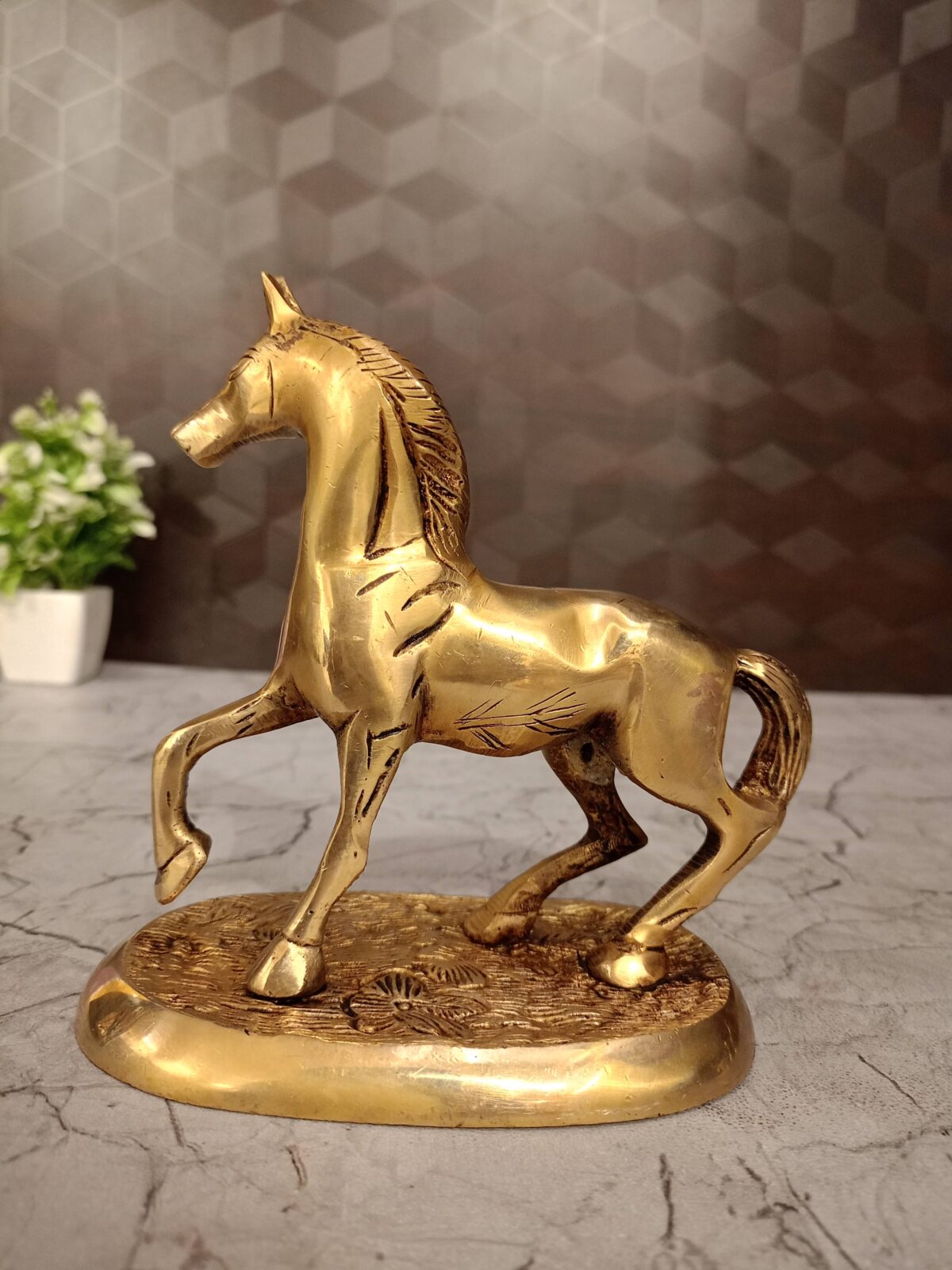 brass horse gift home decor vgocart coimbatore india1 scaled