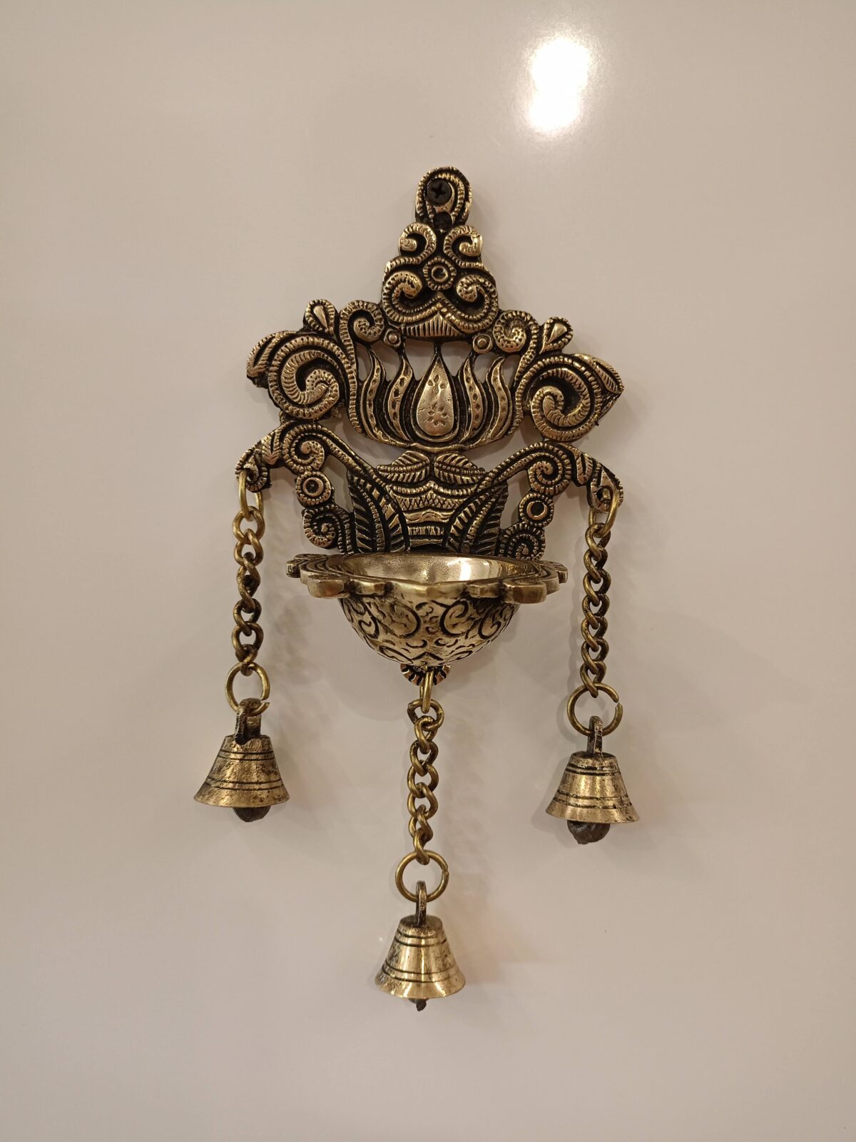 brass lotus diya wall mount pooja gift vgocart coimbatore india 1 scaled