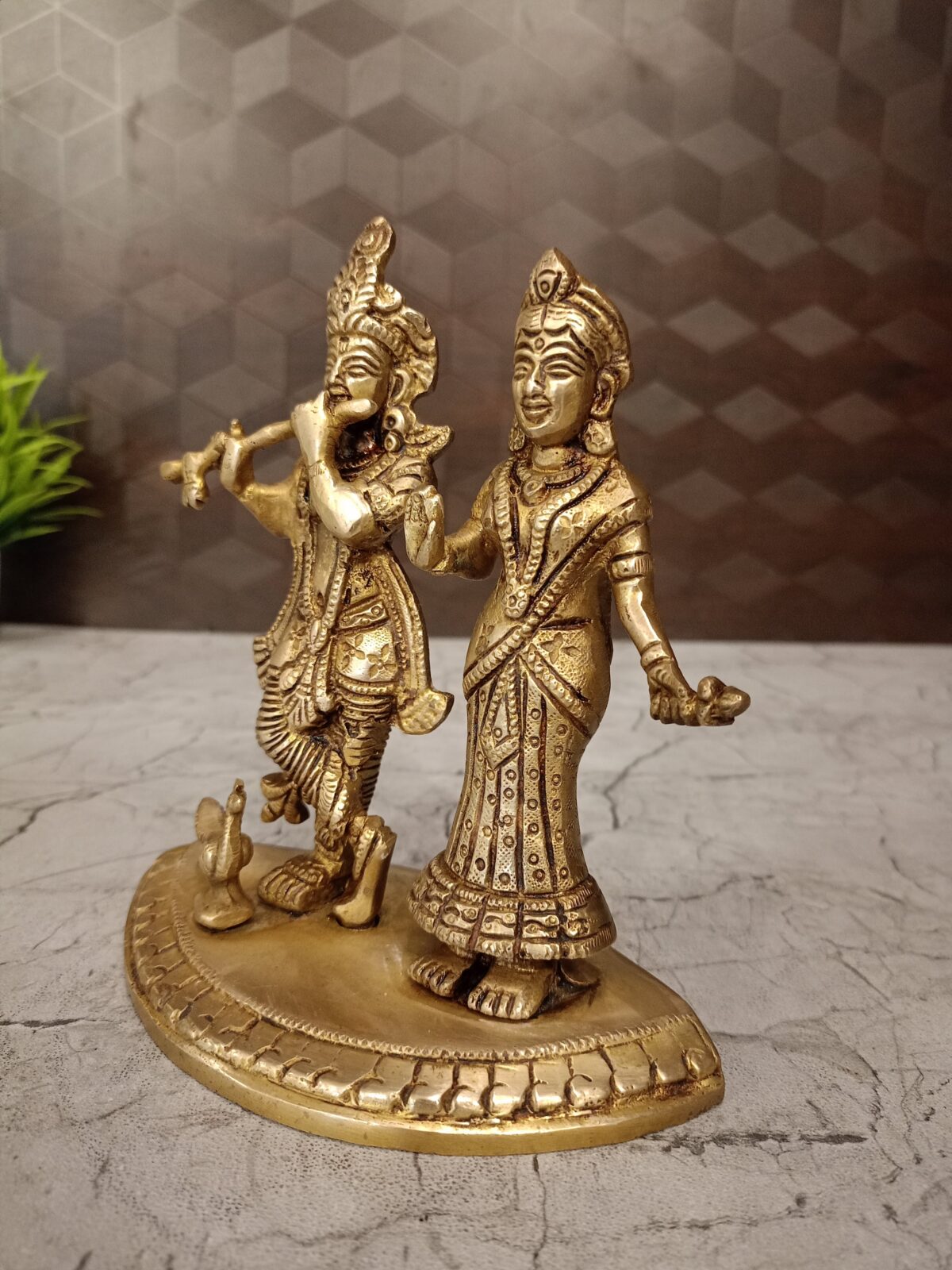 brass radha krishna idol pooja gift vgocart coimbatore india1 scaled