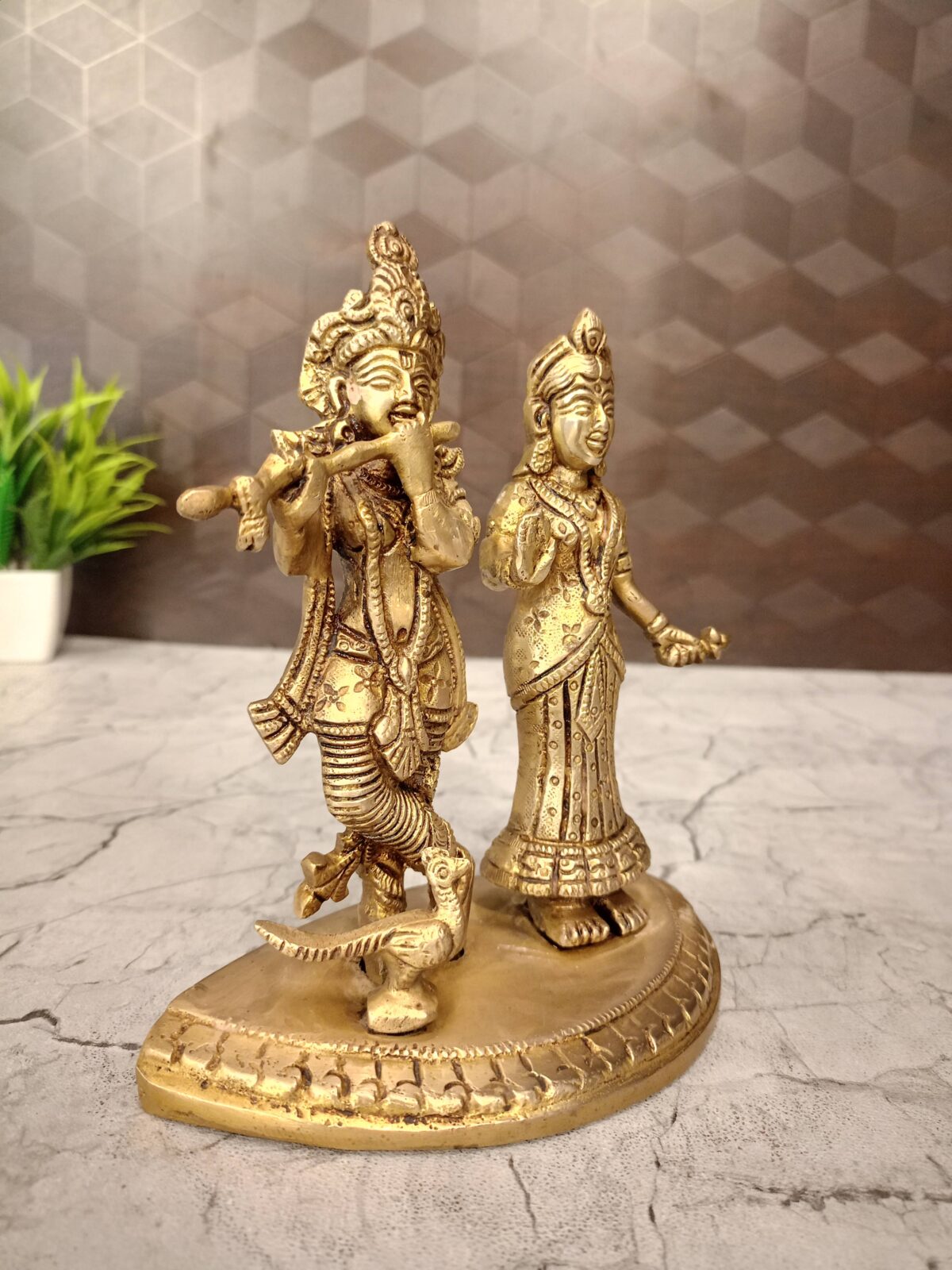 brass radha krishna idol pooja gift vgocart coimbatore india2 scaled