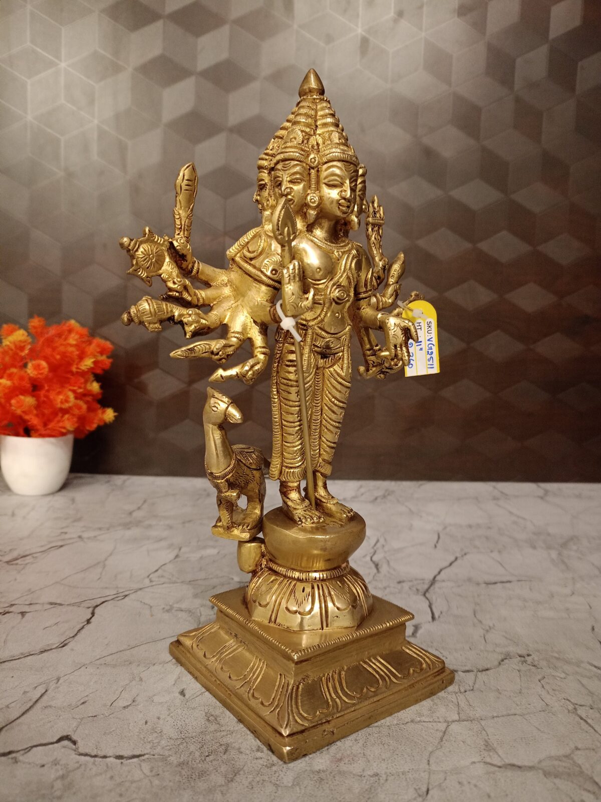 brass shanmugar idol pooja gift vgocart coimbatore india1 scaled