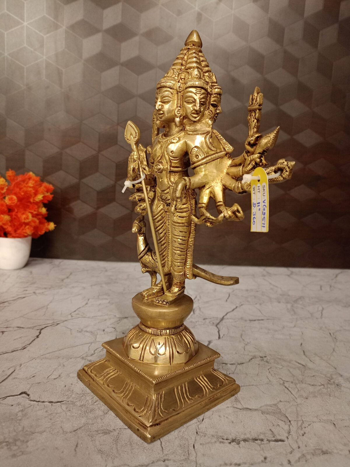 brass shanmugar idol pooja gift vgocart coimbatore india3 scaled