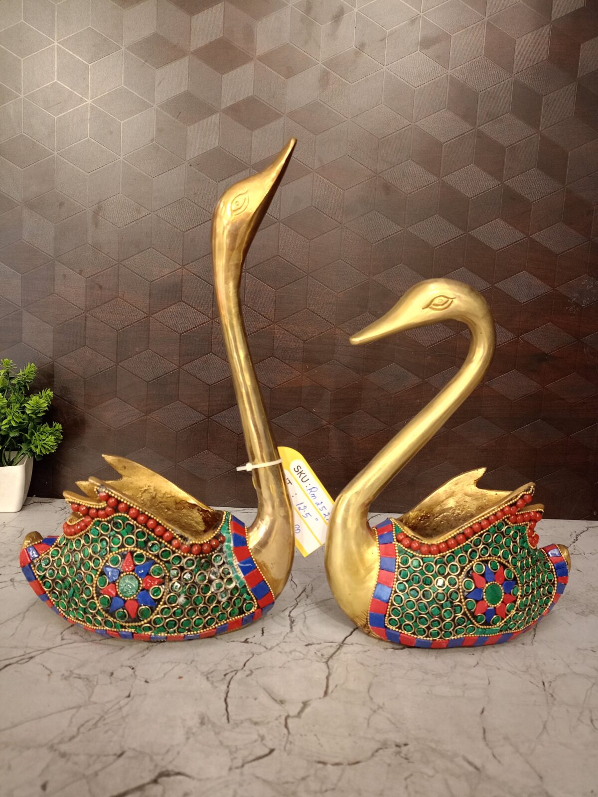 brass stone annam swan home decor pooja gift antique vgocat coimbatore india scaled