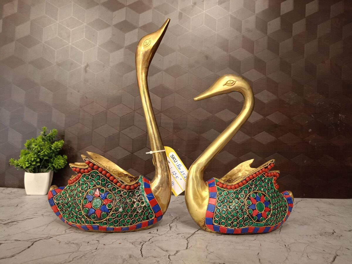 brass stone annam swan home decor pooja gift antique vgocat coimbatore india1 scaled