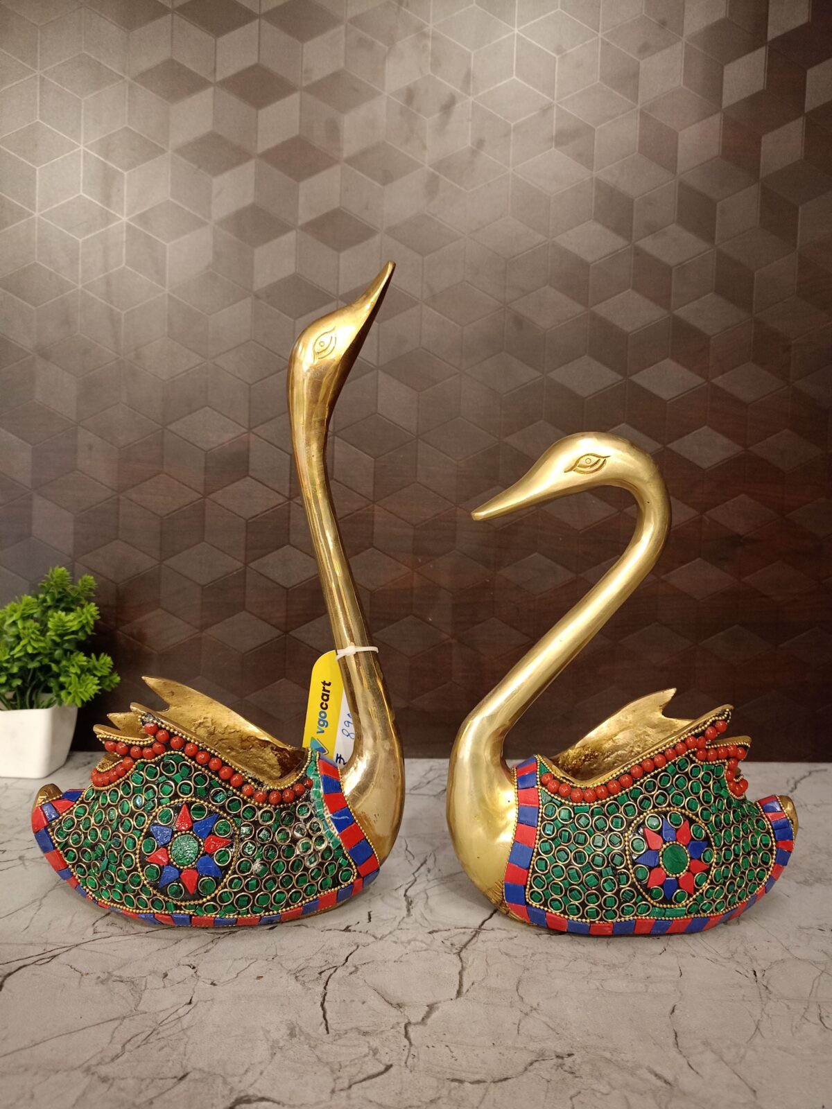 brass stone annam swan home decor pooja gift antique vgocat coimbatore india2 scaled