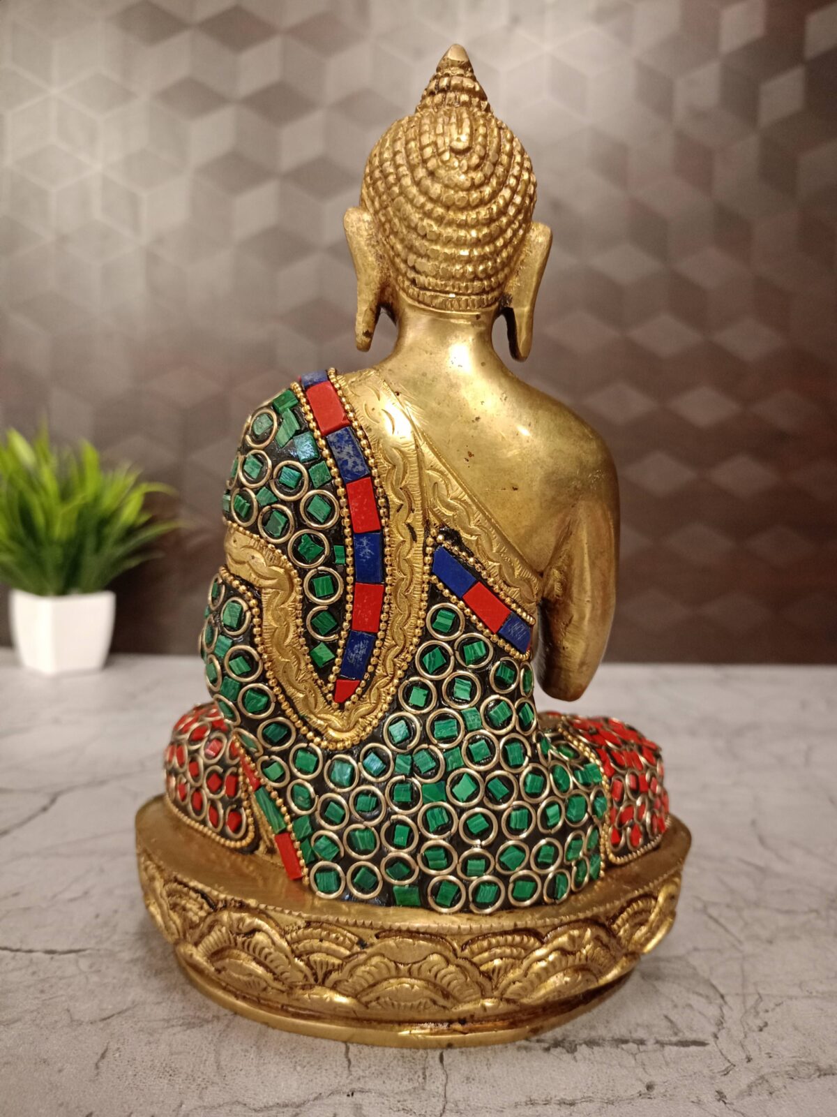 brass stone buddha idol pooja gift vgocart coimbatore india2 scaled