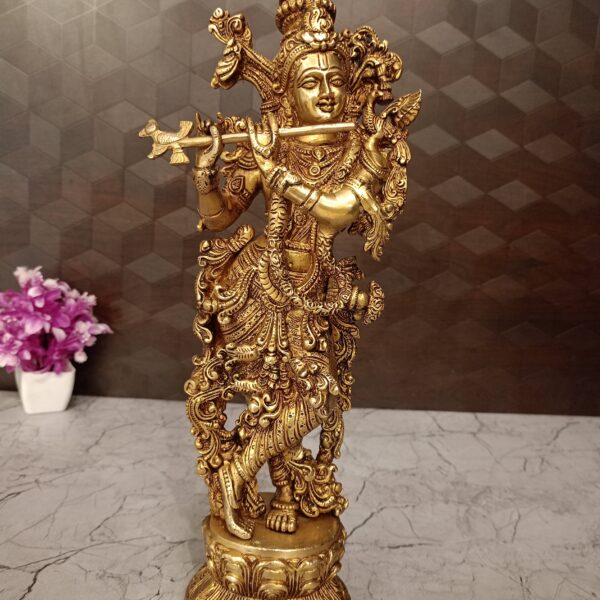 brass superfine krishna statue pooja gift vgocart coimbatore india