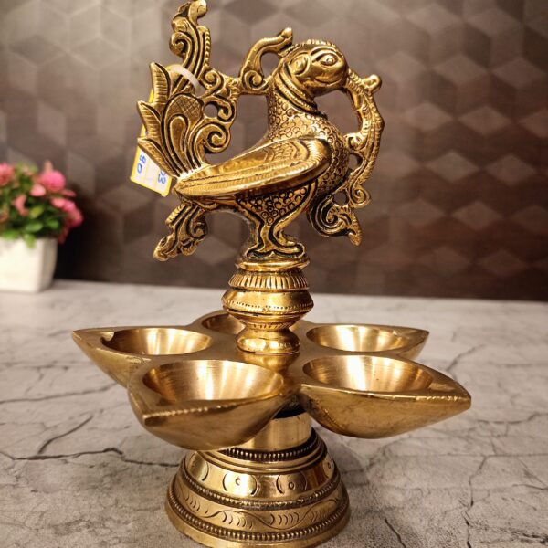 brass five face annam diya pooja gift vgocart coimbatore india1