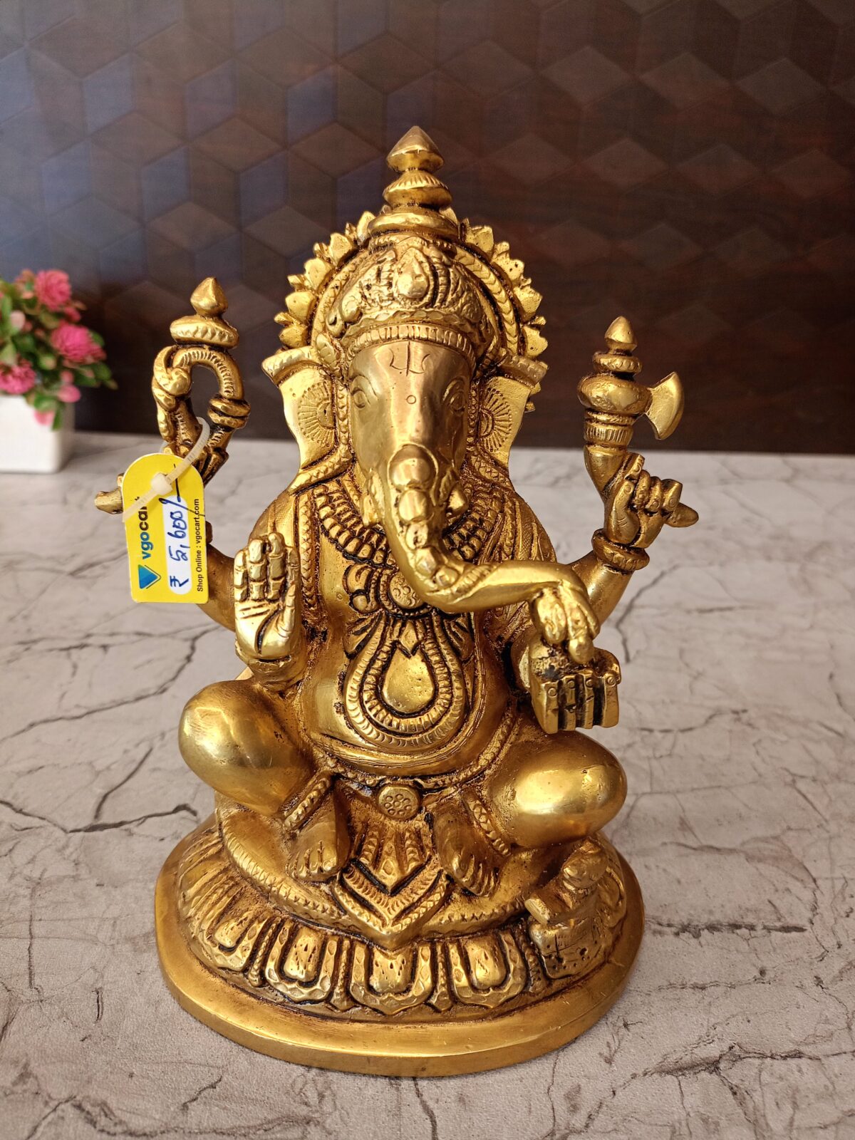brass ganesha idol pooja gift vgocart coimbatore india scaled